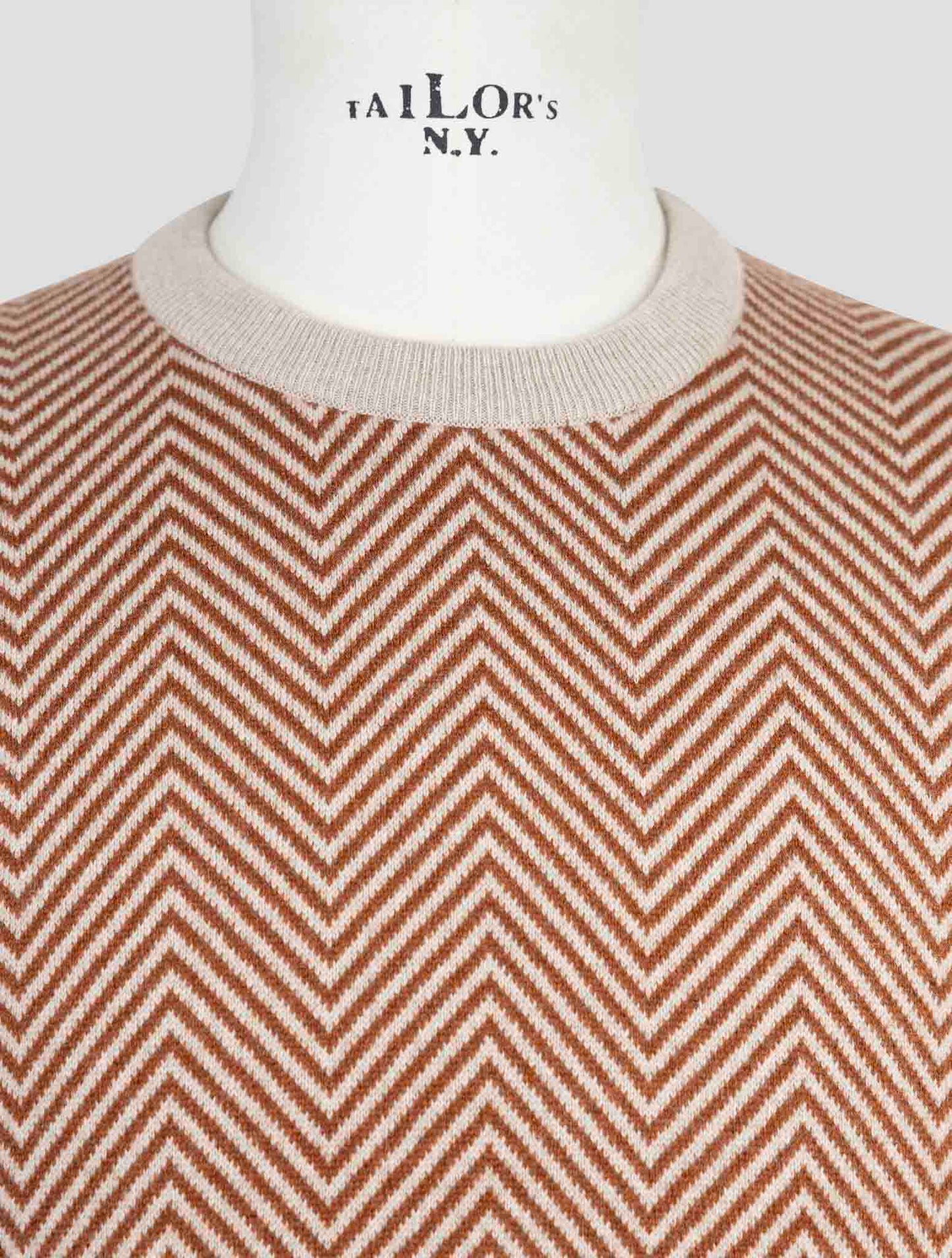 Kiton Brown Cashmere Sweater Crewneck