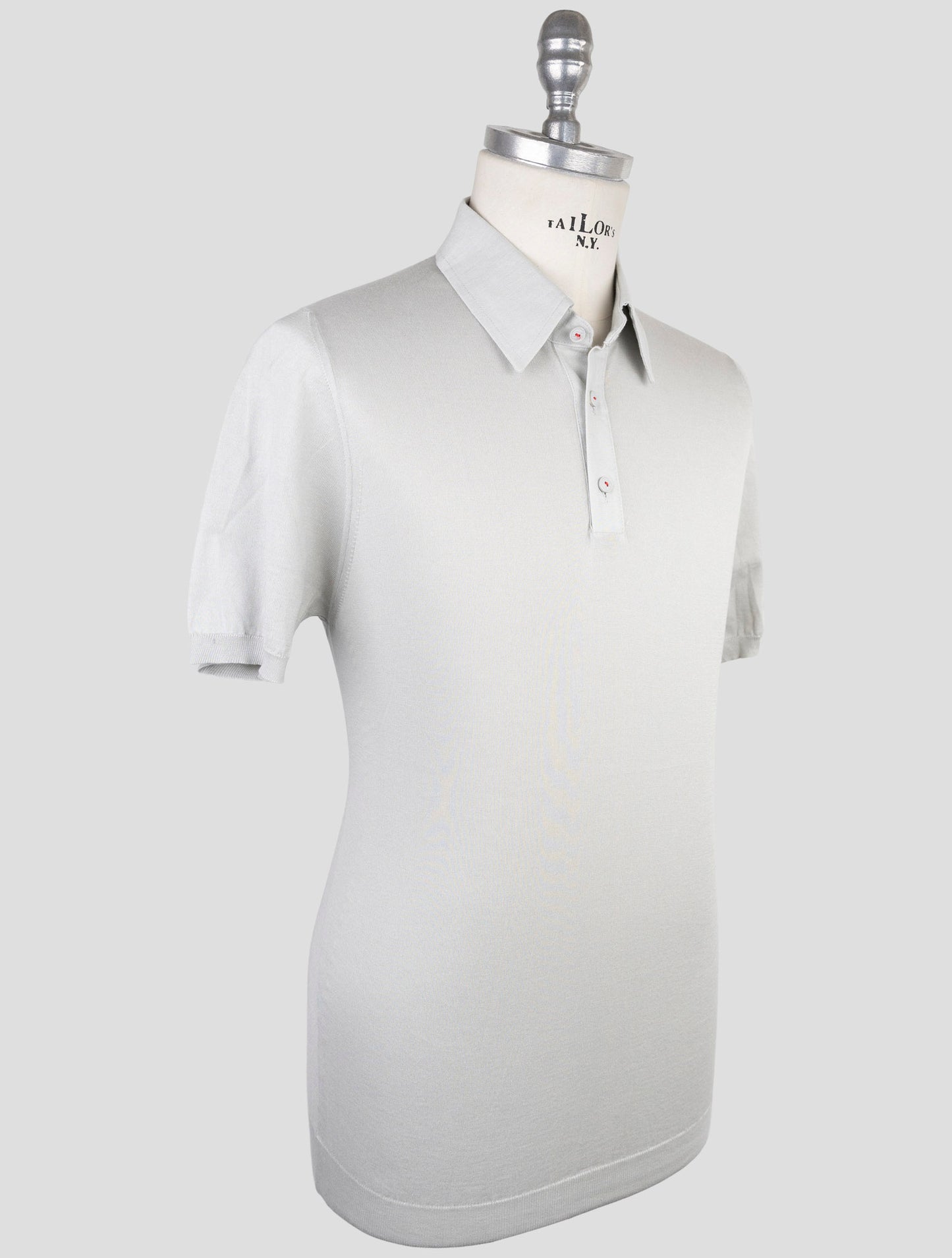Kiton Gray Cotton Polo