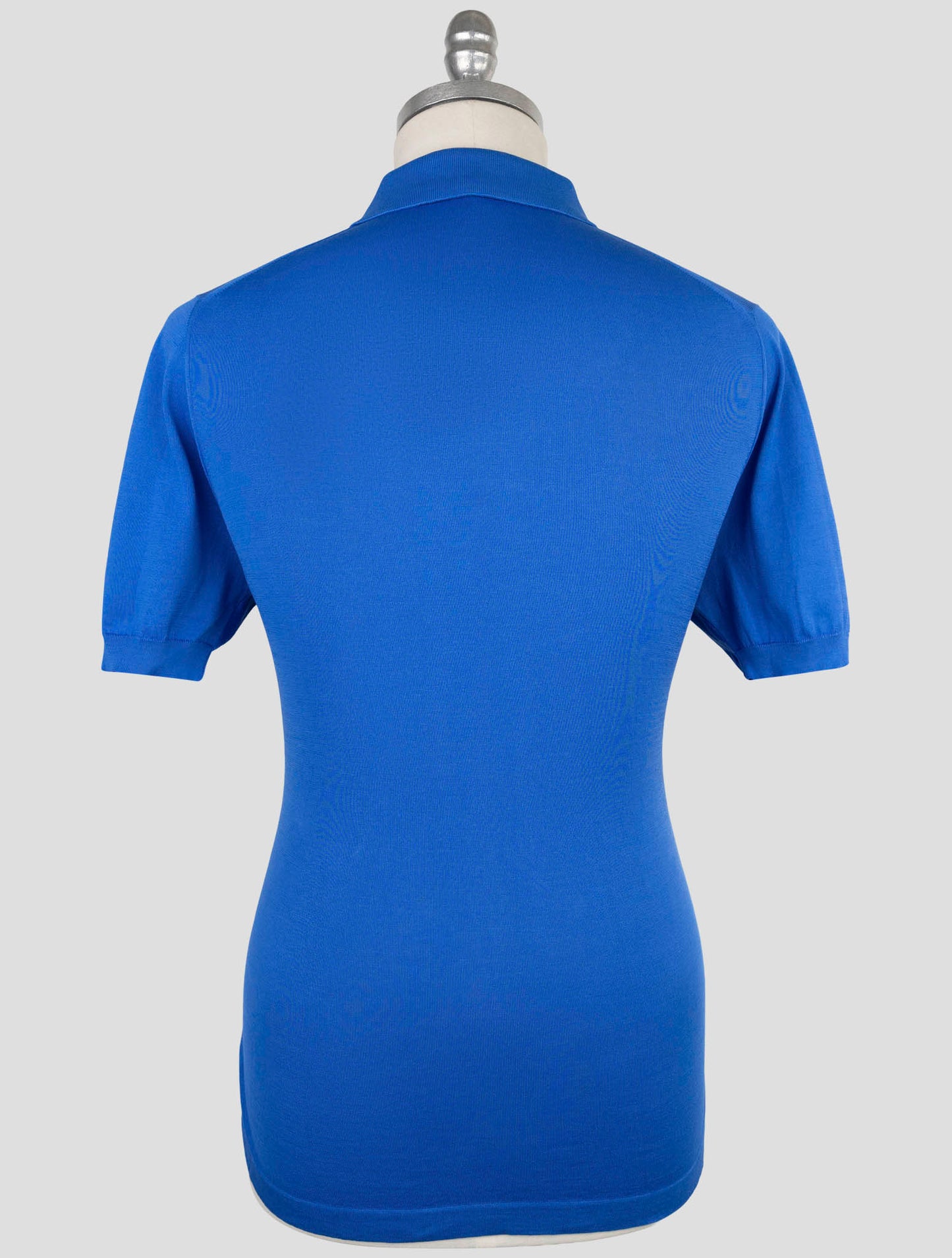 Kiton Blue Cotton Polo