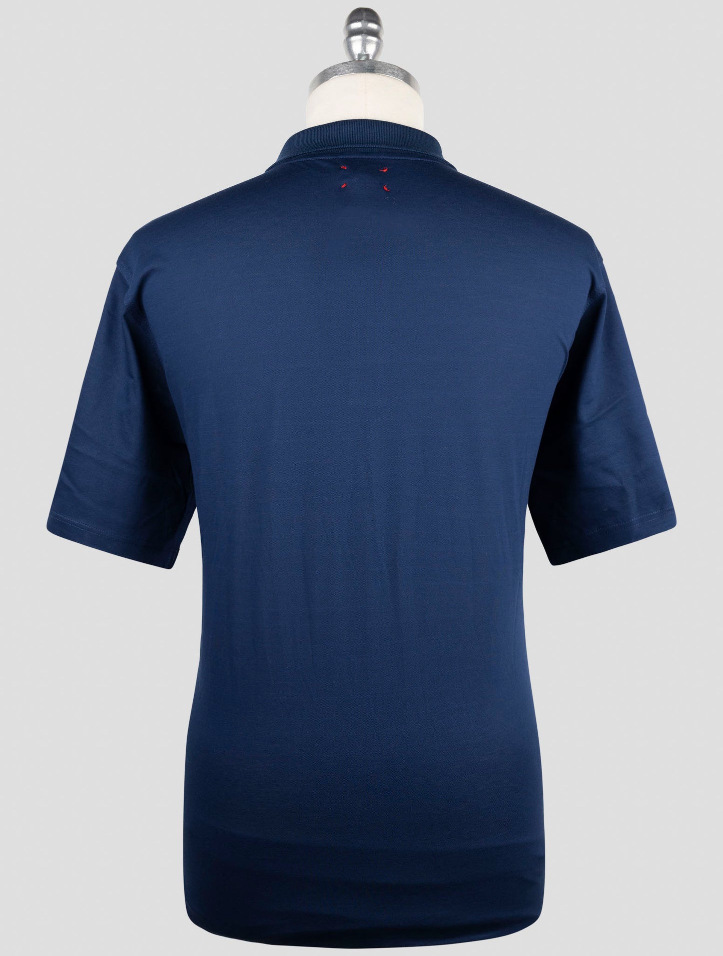 Kiton Blue Cotton Polo