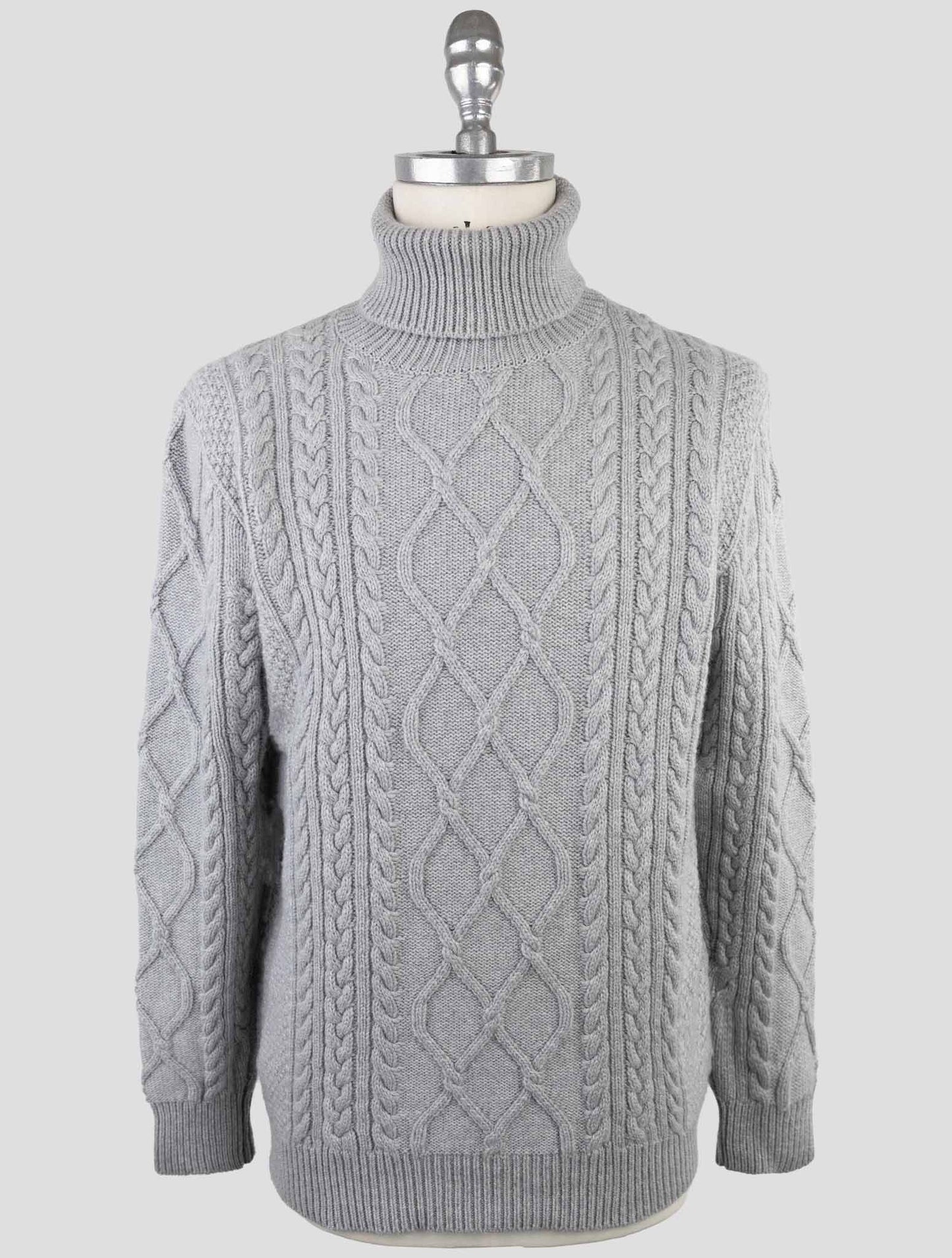 Kiton Gray Cashmere Sweater Turtleneck