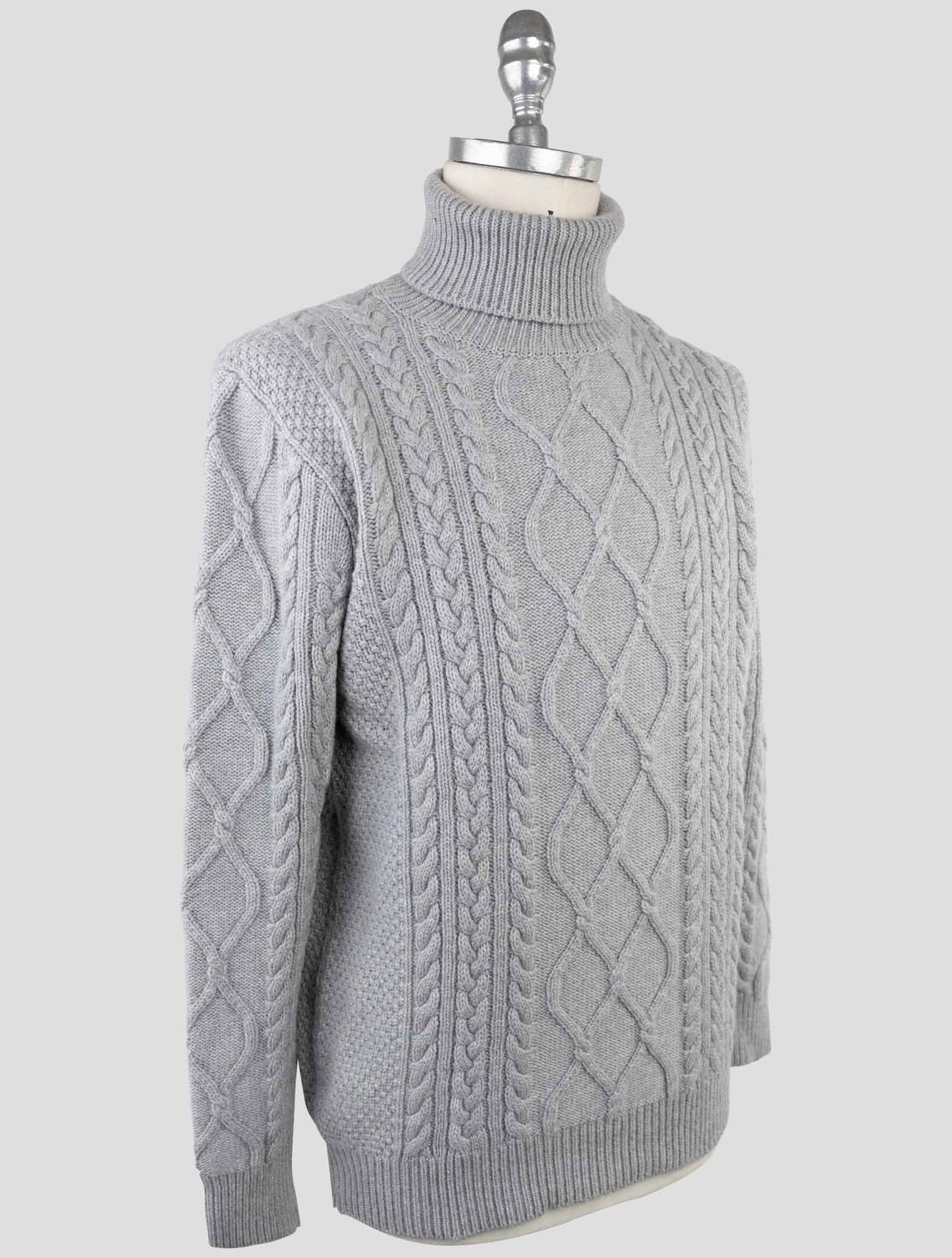 Kiton Gray Cashmere Sweater Turtleneck