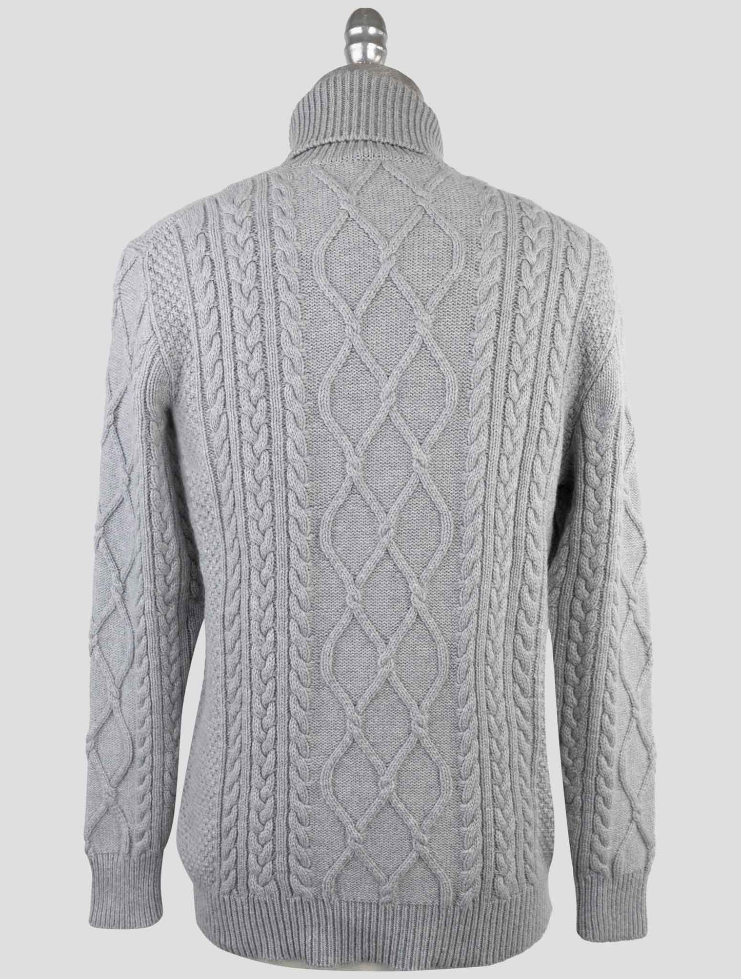 Kiton Gray Cashmere Sweater Turtleneck