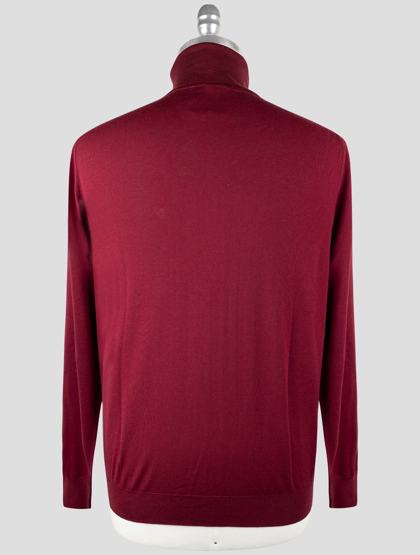 Kiton Burgundy Wool Sweter Turtleneck