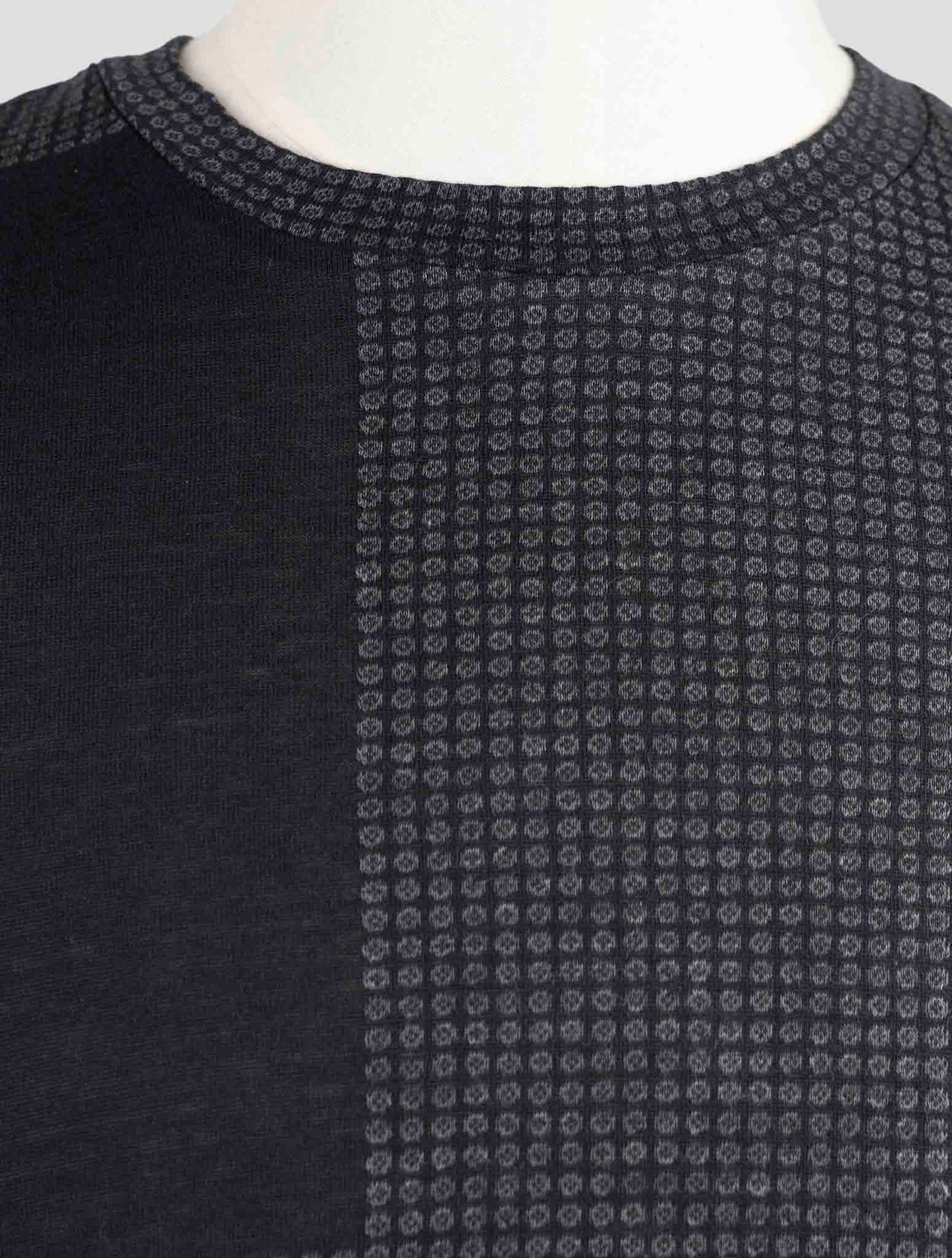 Kiton Knt Black Cotton Sweater Crewneck