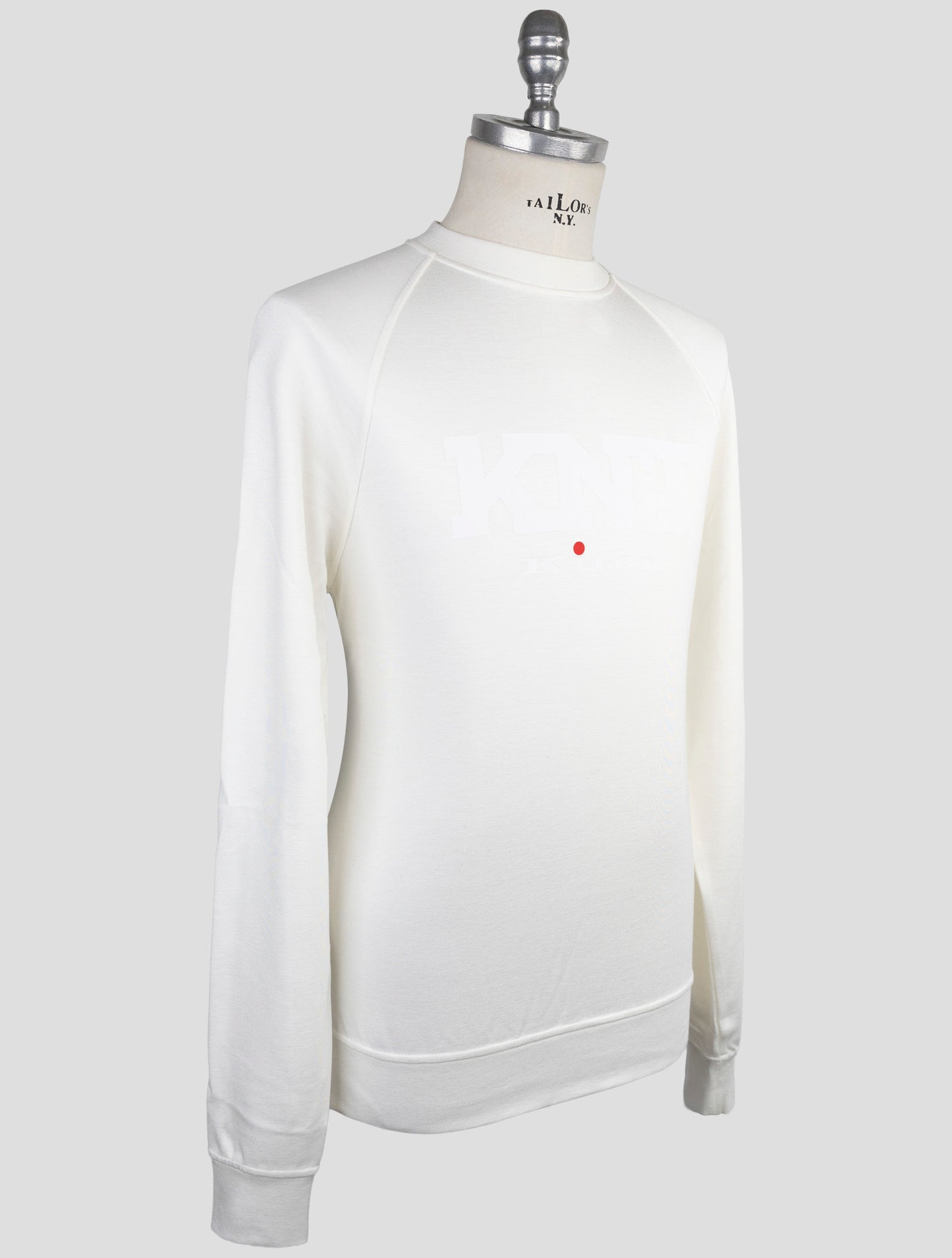Kiton Knt White Viscose Ea Sweater Crewneck