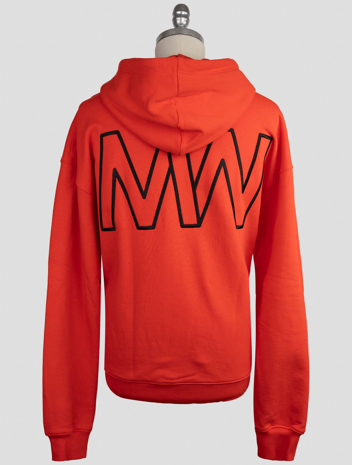 Kiton Knt Red Cotton Sweater Hoodie