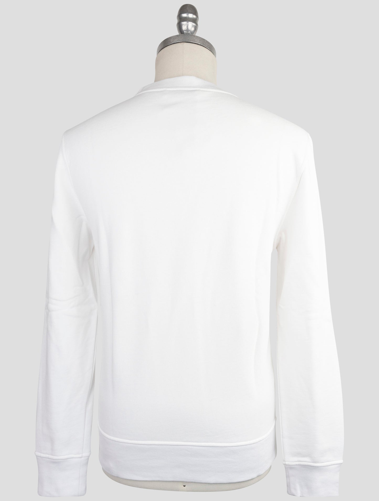 Kiton Knt White Cotton Sweater Crewneck