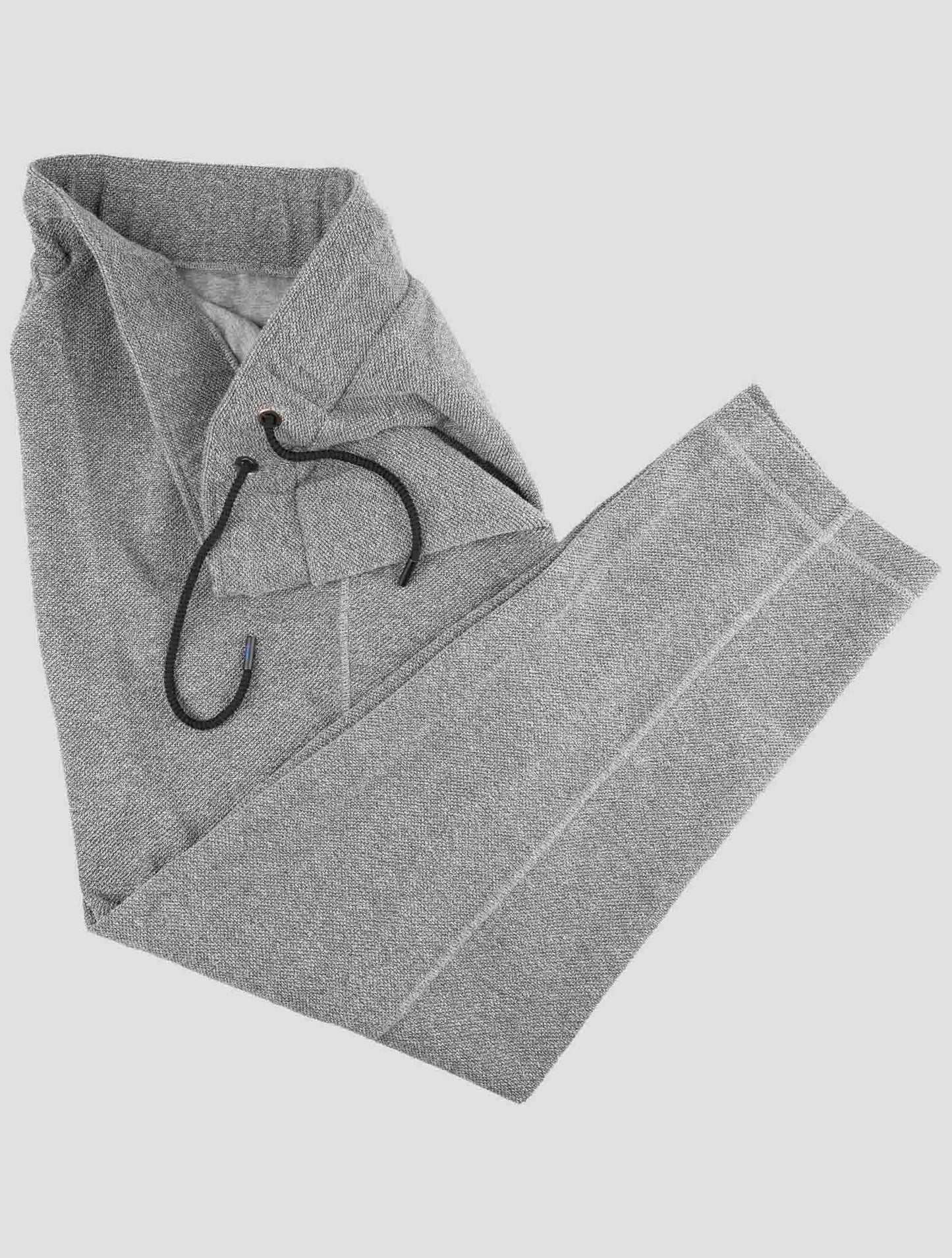 Kiton Knt Gray Cotton Jogging Pants