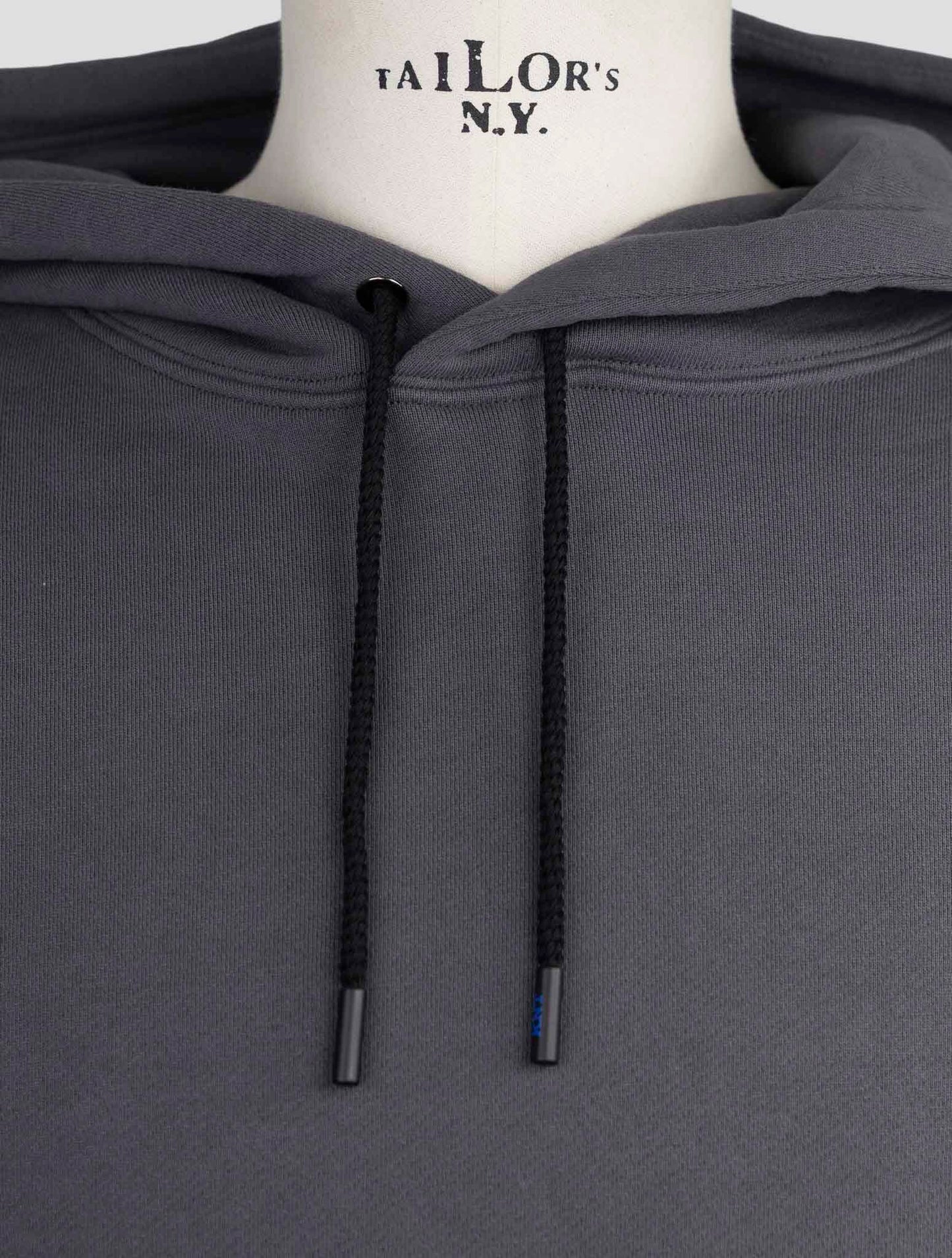 Kiton Knt Gray Cotton Sweater Hoodie