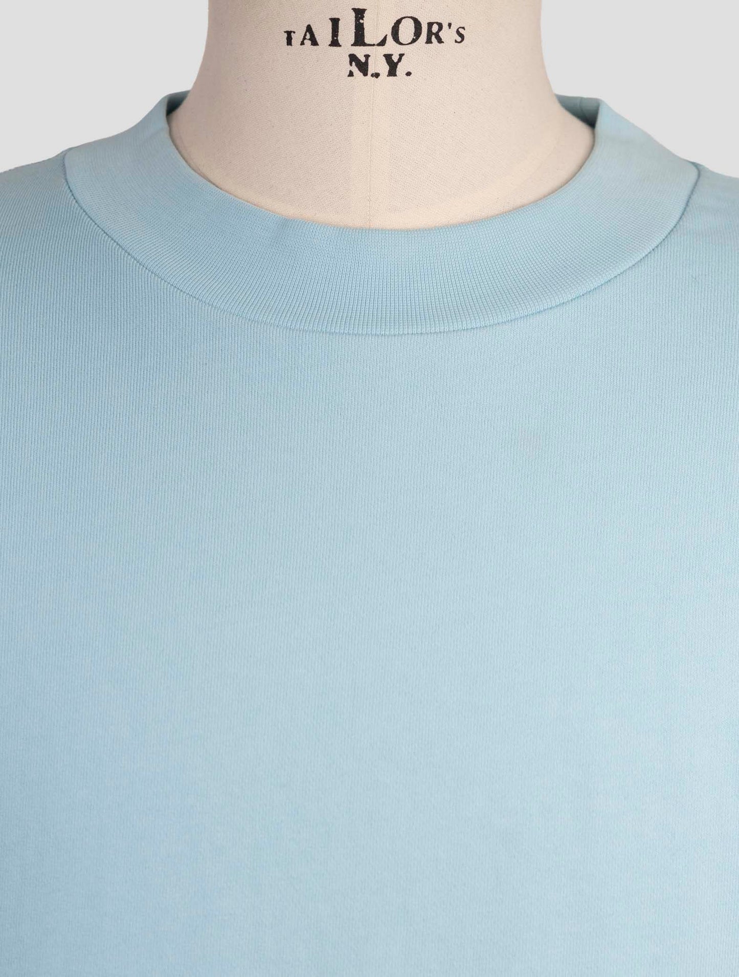 Kiton Knt Light Blue Cotton Sweater Crewneck