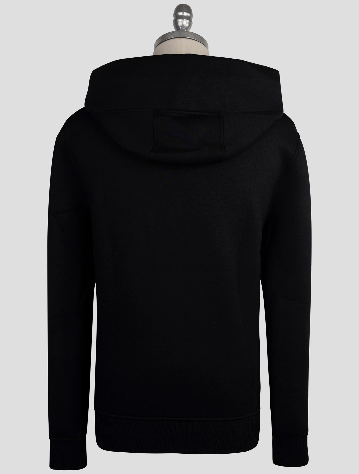 Kiton Knt Black Viscose Ea Sweater Hoodie