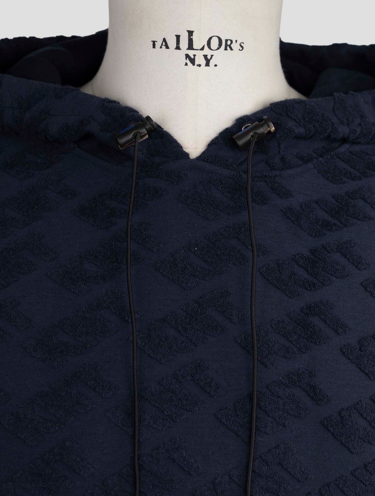 Kiton Knt Blue Cotton Pa Sweater Hoodie