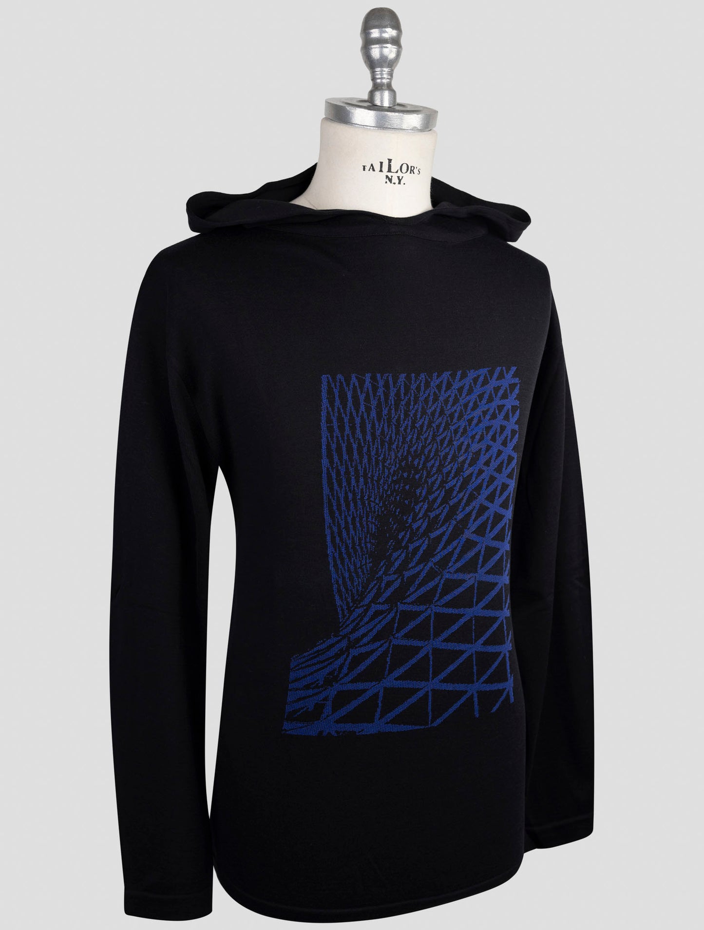 Kiton Knt Blue Cotton Sweater Crewneck