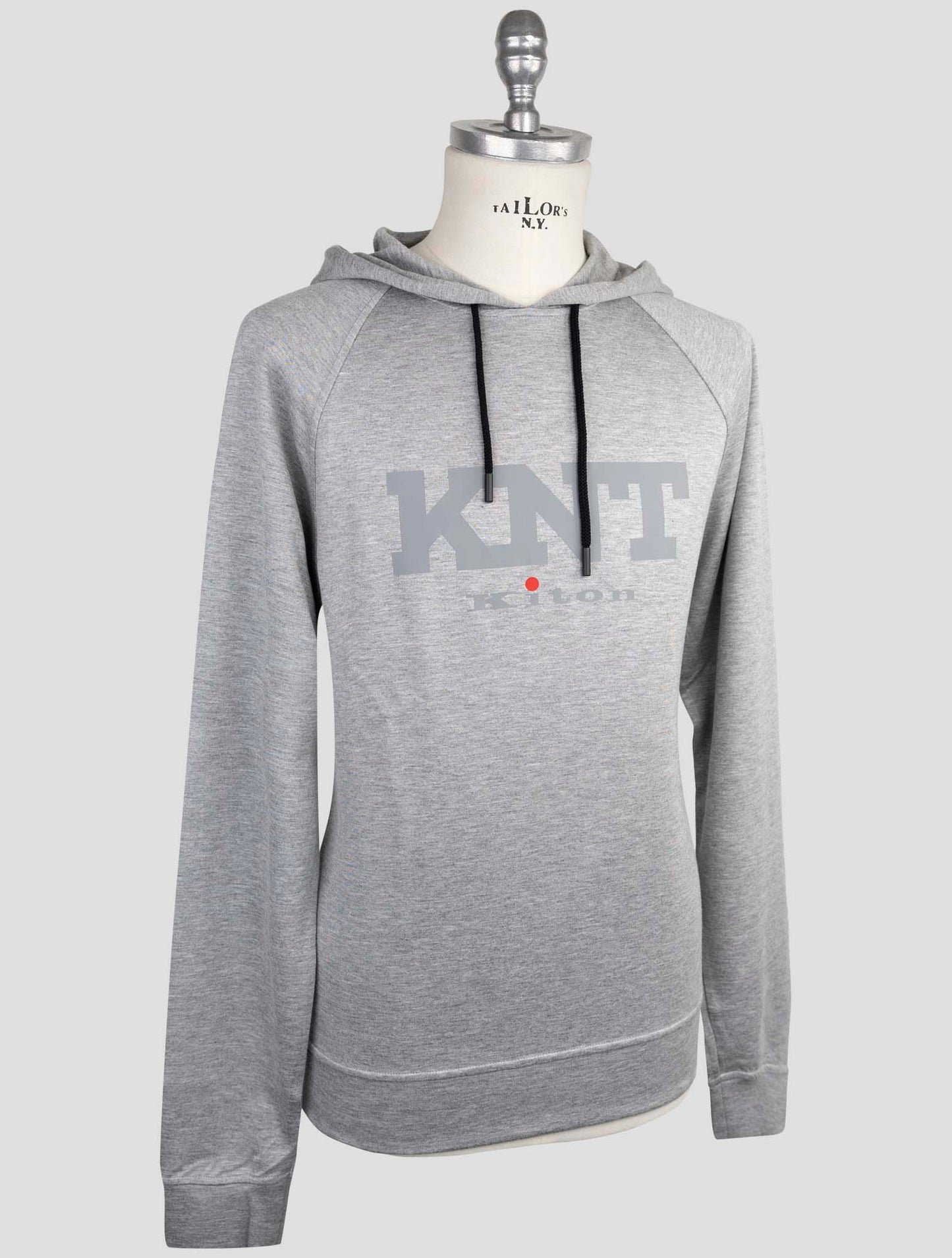 Kiton Knt Gray Viscose Ea Sweater Hoodie