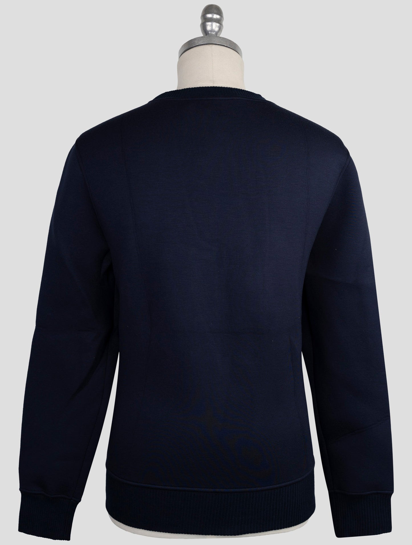Kiton Knt Blue Viscose Ea Sweater Crewneck