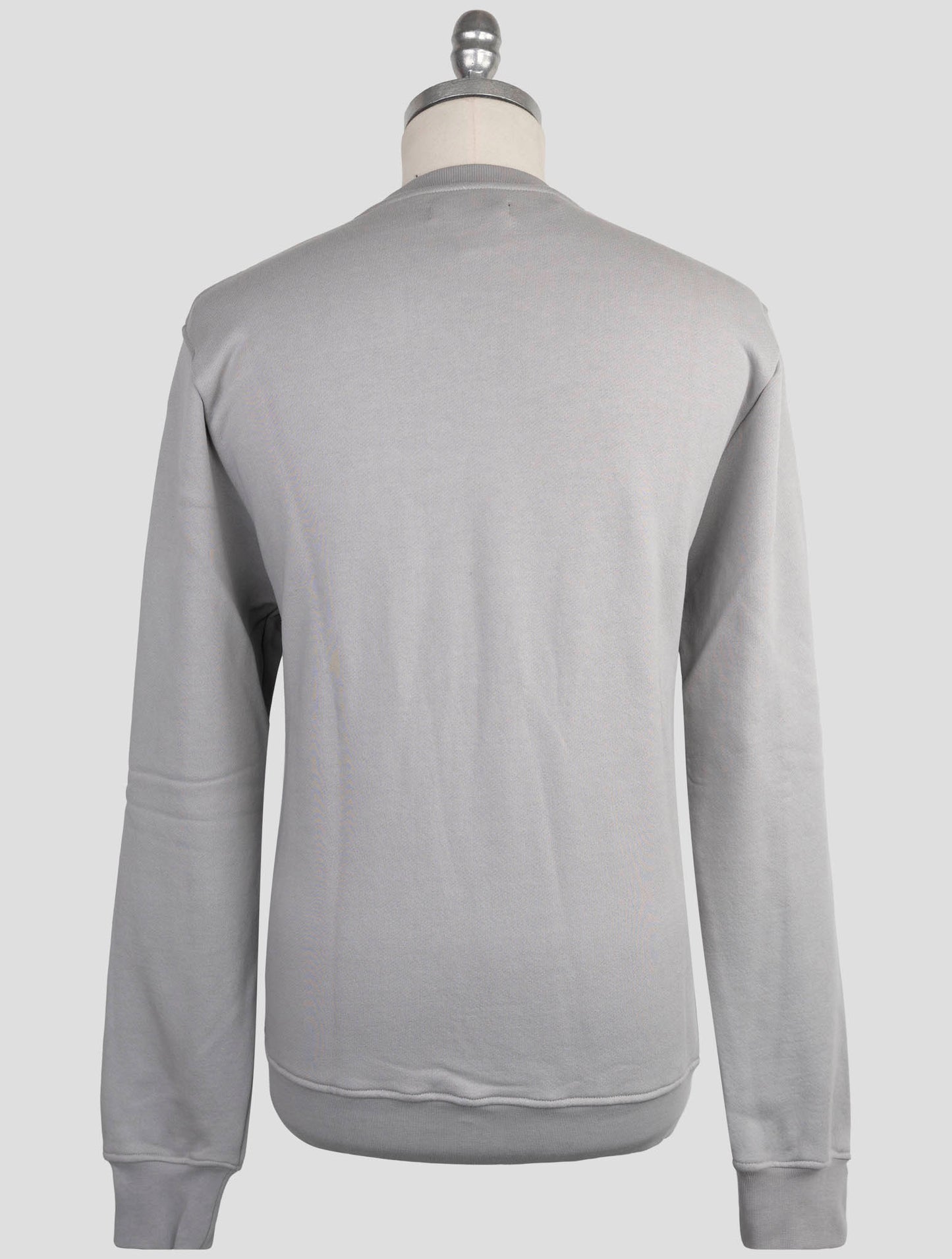 Kiton Knt Gray Cotton Sweater Crewneck