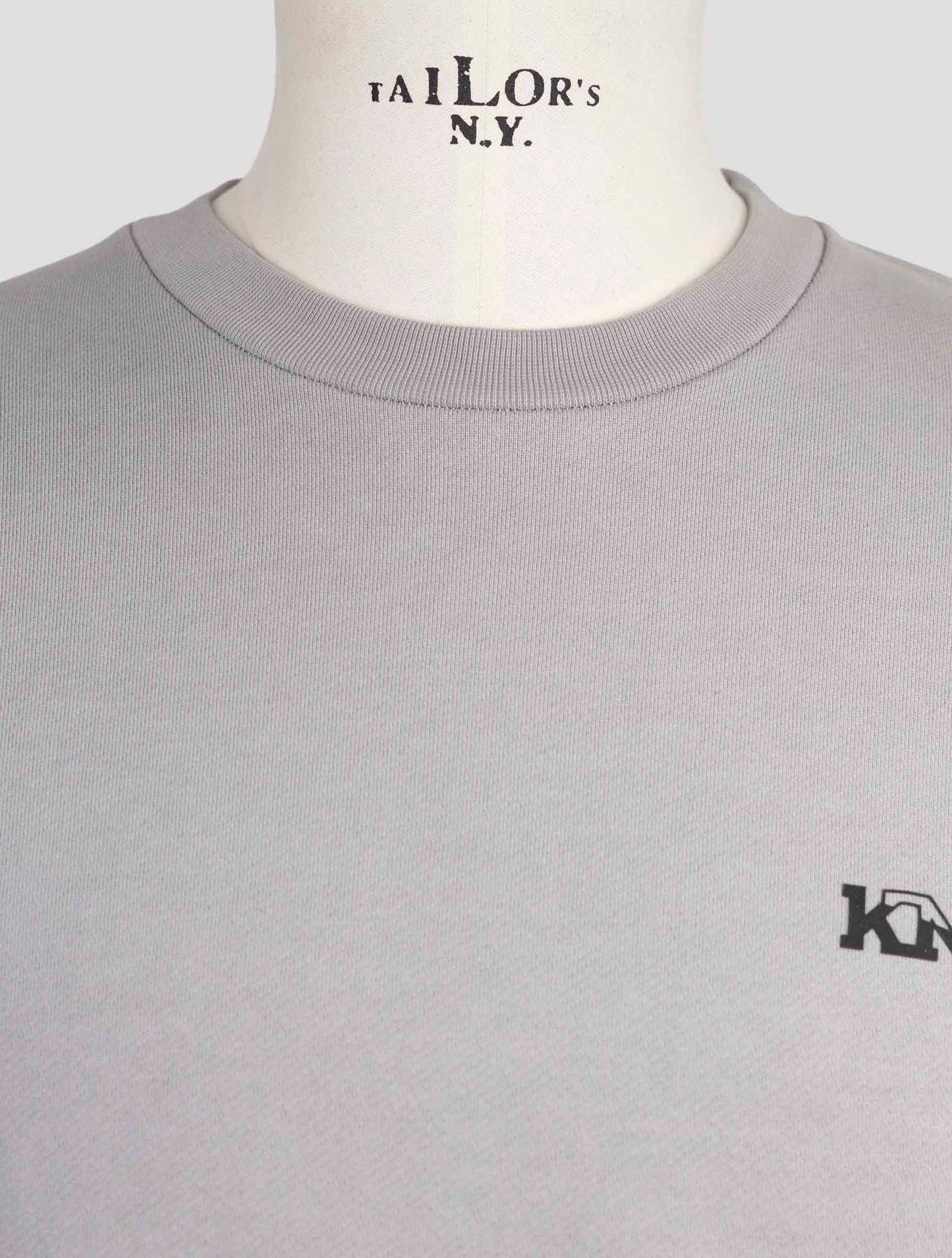 Kiton Knt Gray Cotton Sweater Crewneck