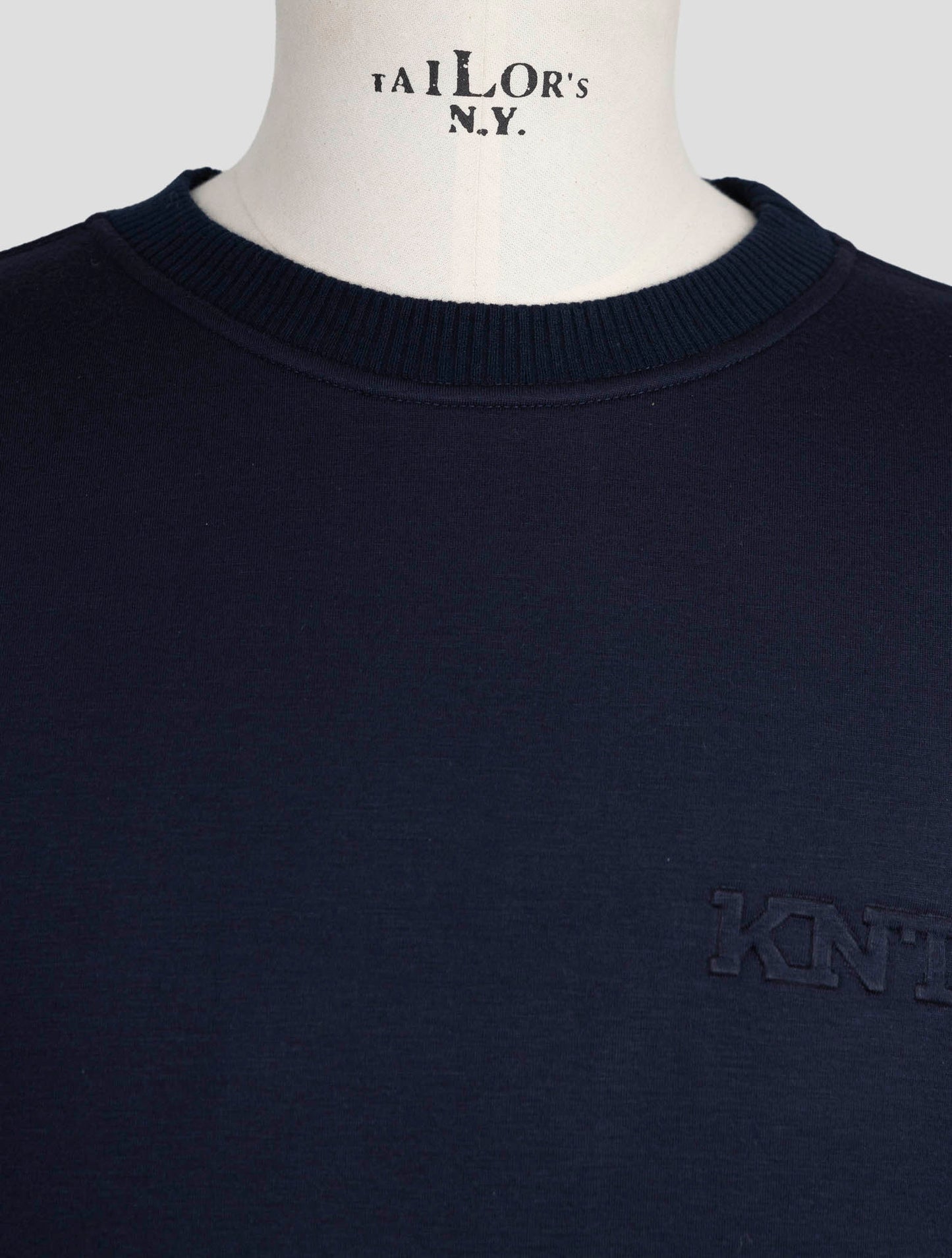 Kiton Knt Blue Viscose Ea Sweater Crewneck