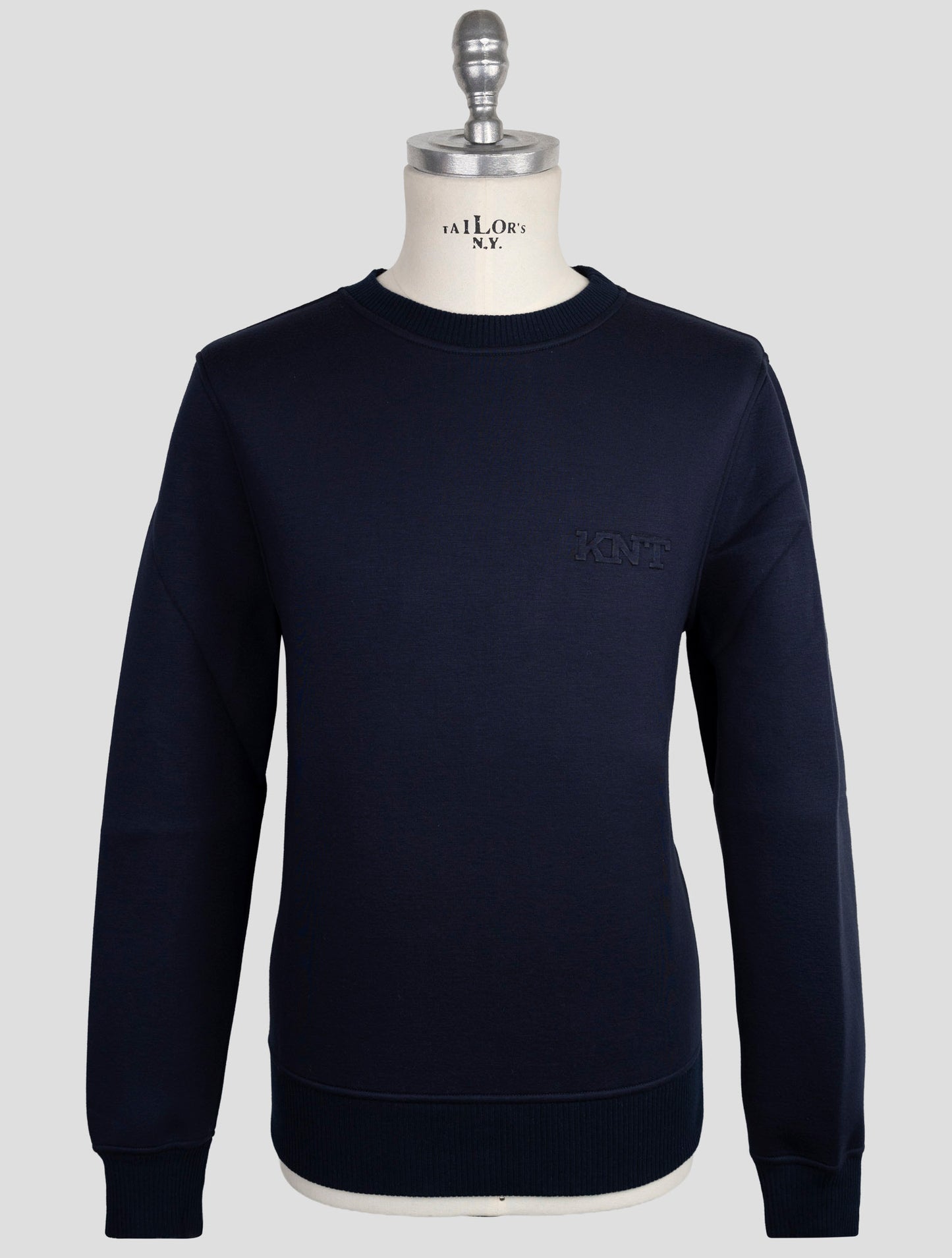 Kiton Knt Blue Viscose Ea Sweater Crewneck