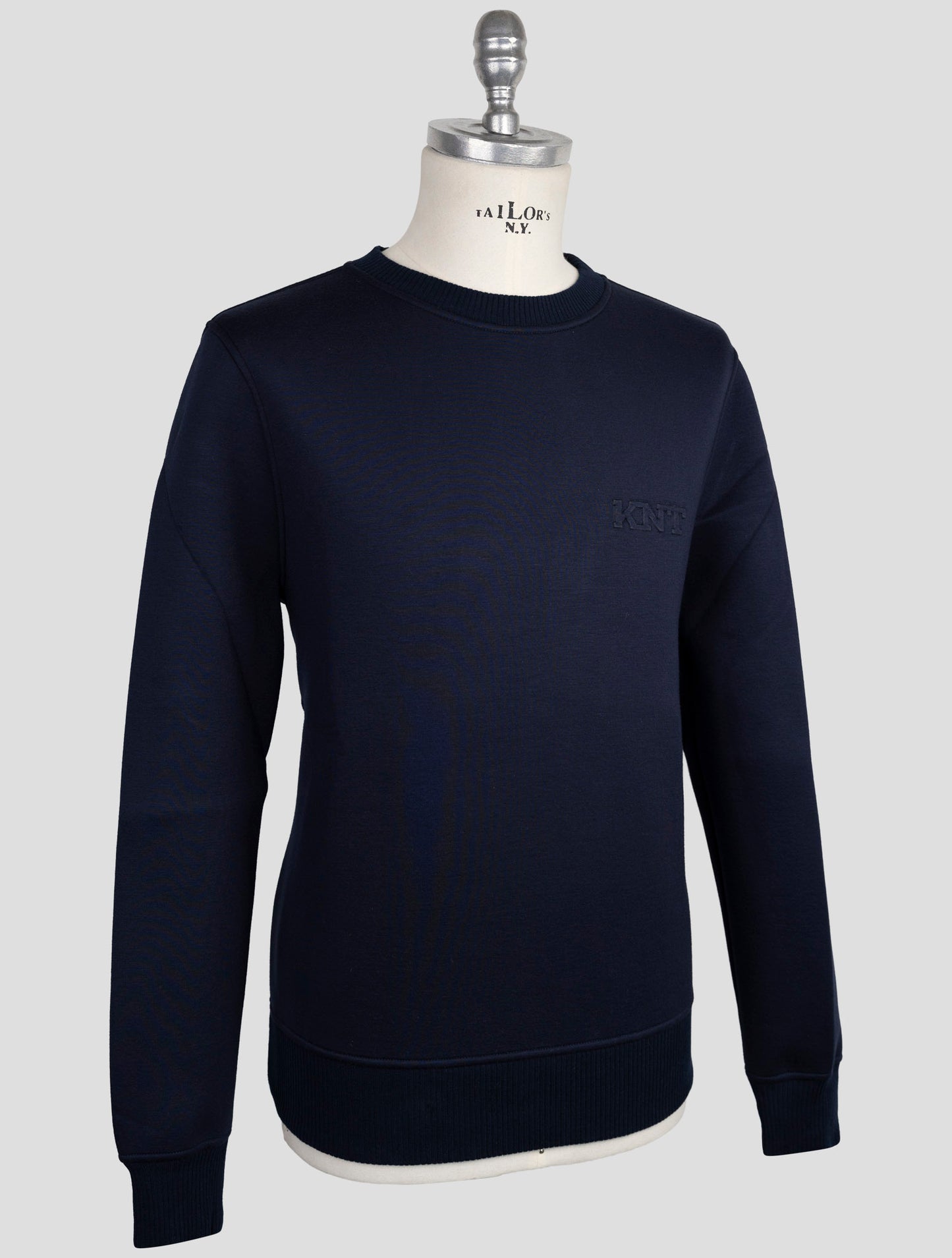 Kiton Knt Blue Viscose Ea Sweater Crewneck