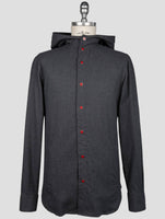 Kiton Gray Cotton Shirt Mariano