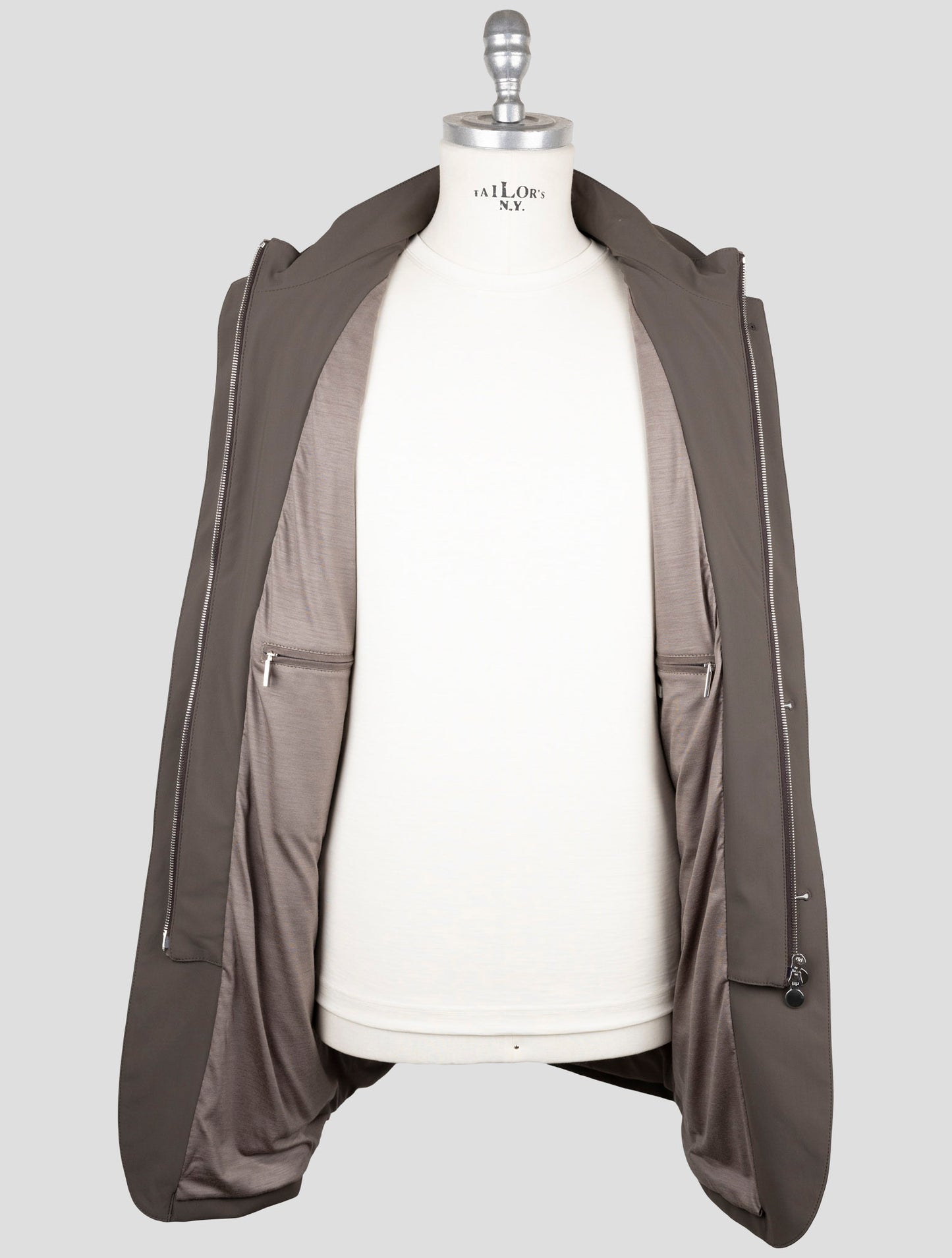 Kiton Brown Pa Ea Overcoat