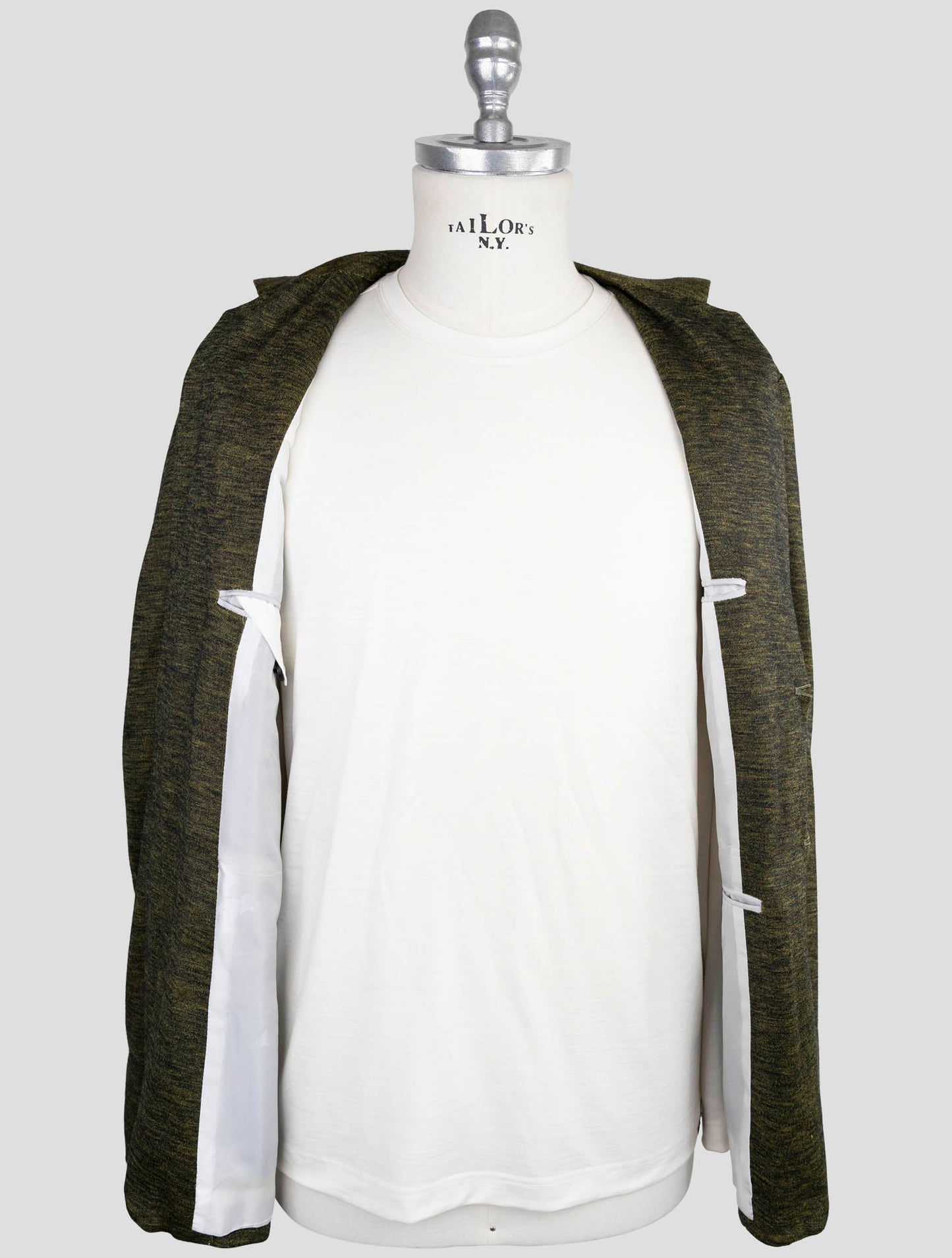 Kiton Knt Yellow Black Cashmere Pa Blazer