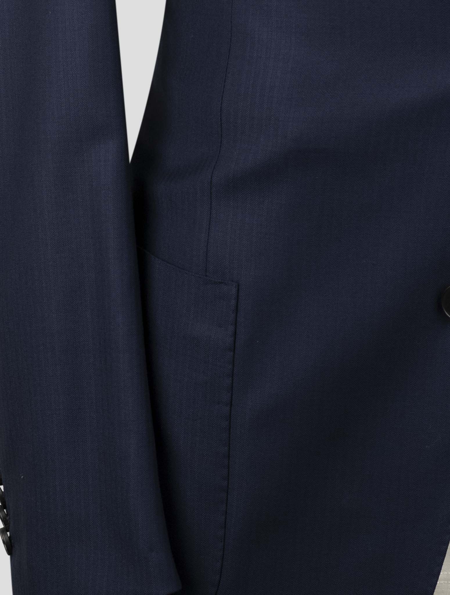 Kiton Knt Blue Virgin Wool Suit