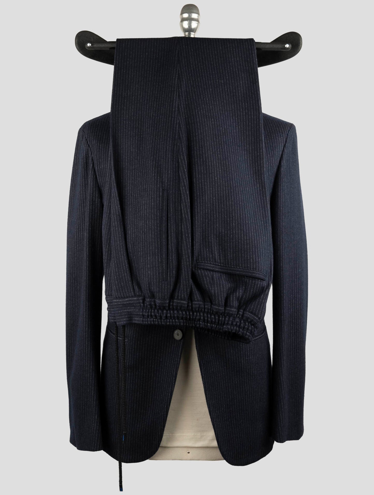 Kiton Knt Blue Cashmere Cotton Suit