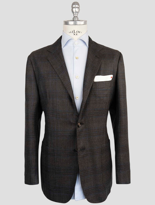 Kiton Brown Cashmere Silk Blazer