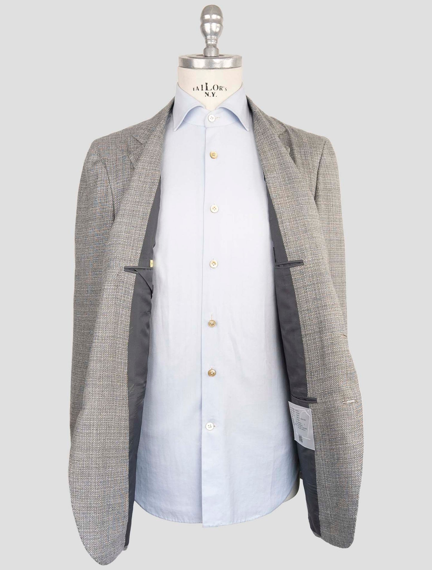 Kiton Gray Cashmere Blazer