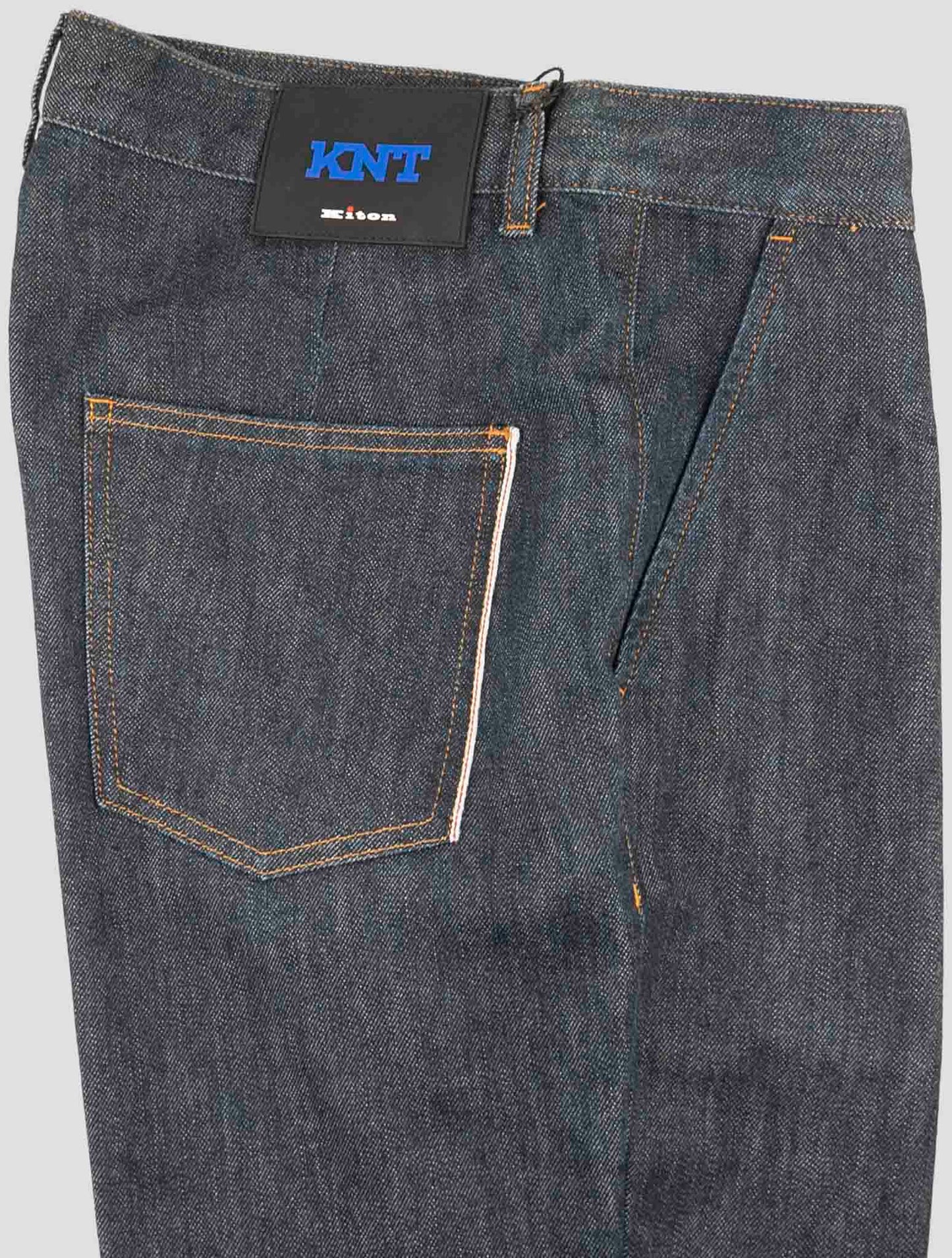 Kiton Knt Blue Cotton Pe Jeans