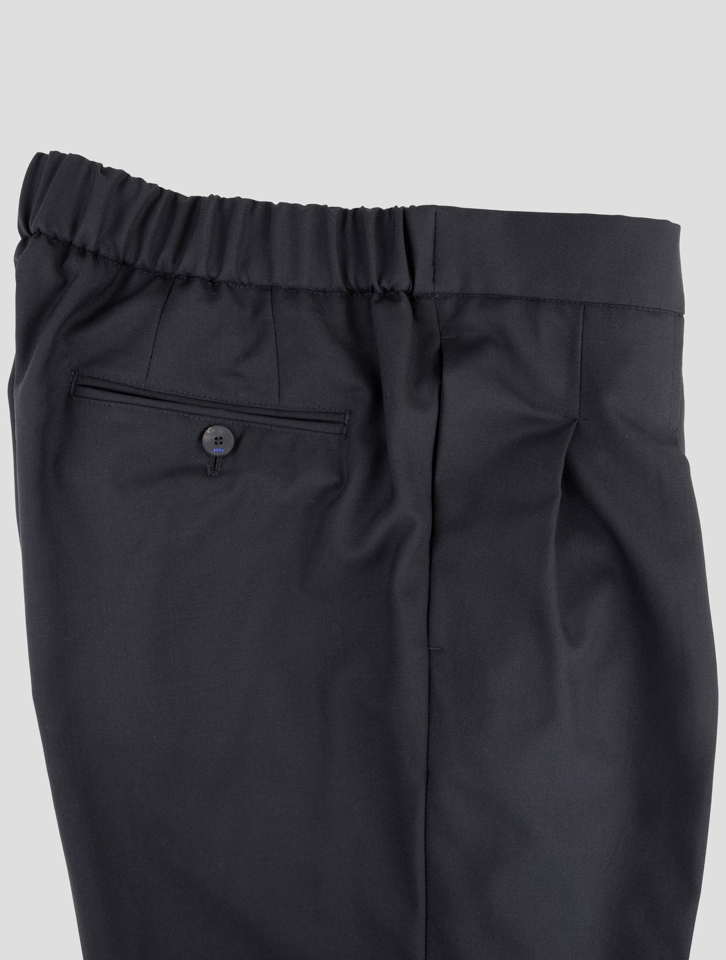 Kiton Knt Black Virgin Wool Pants