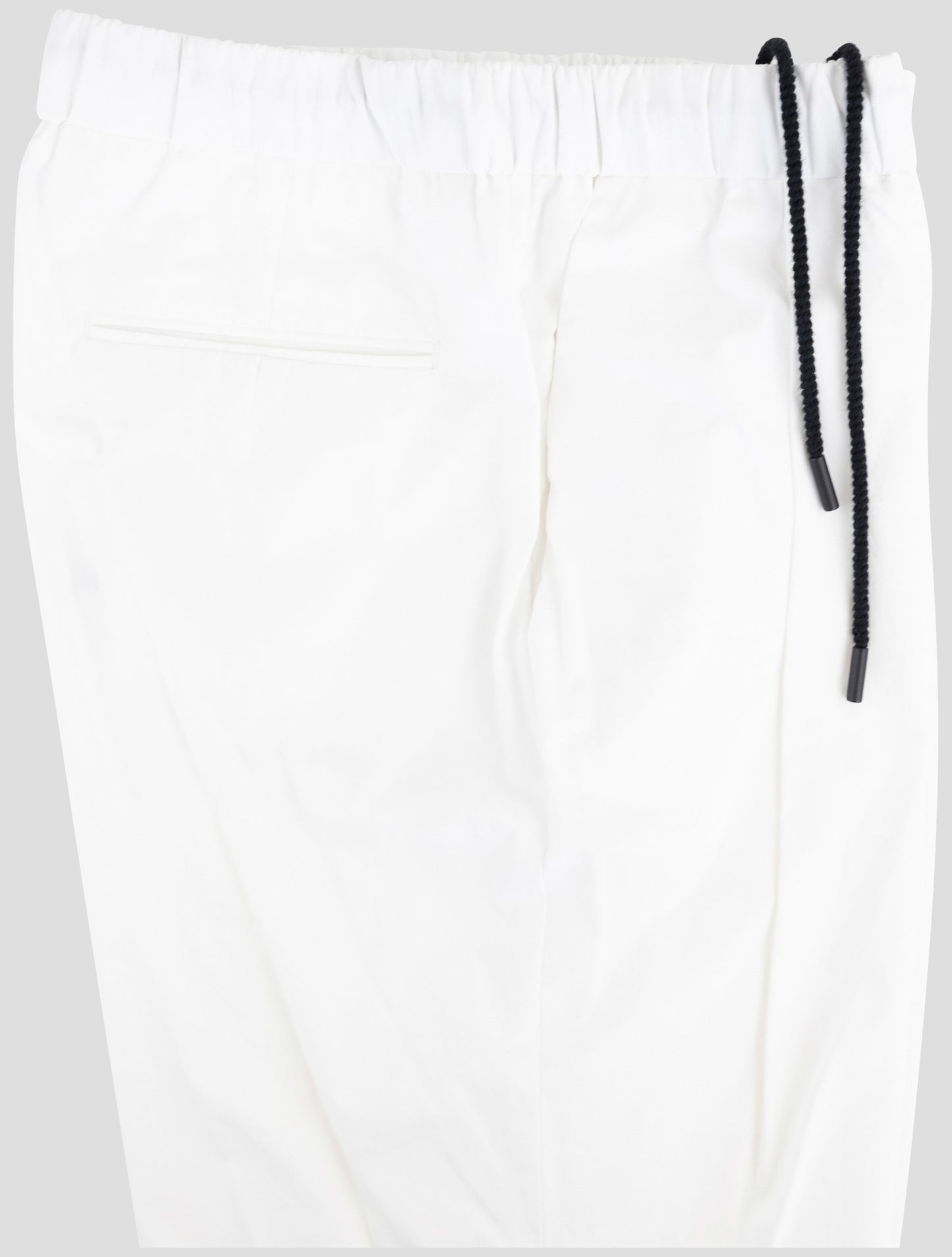 Kiton Knt White Cotton Pants