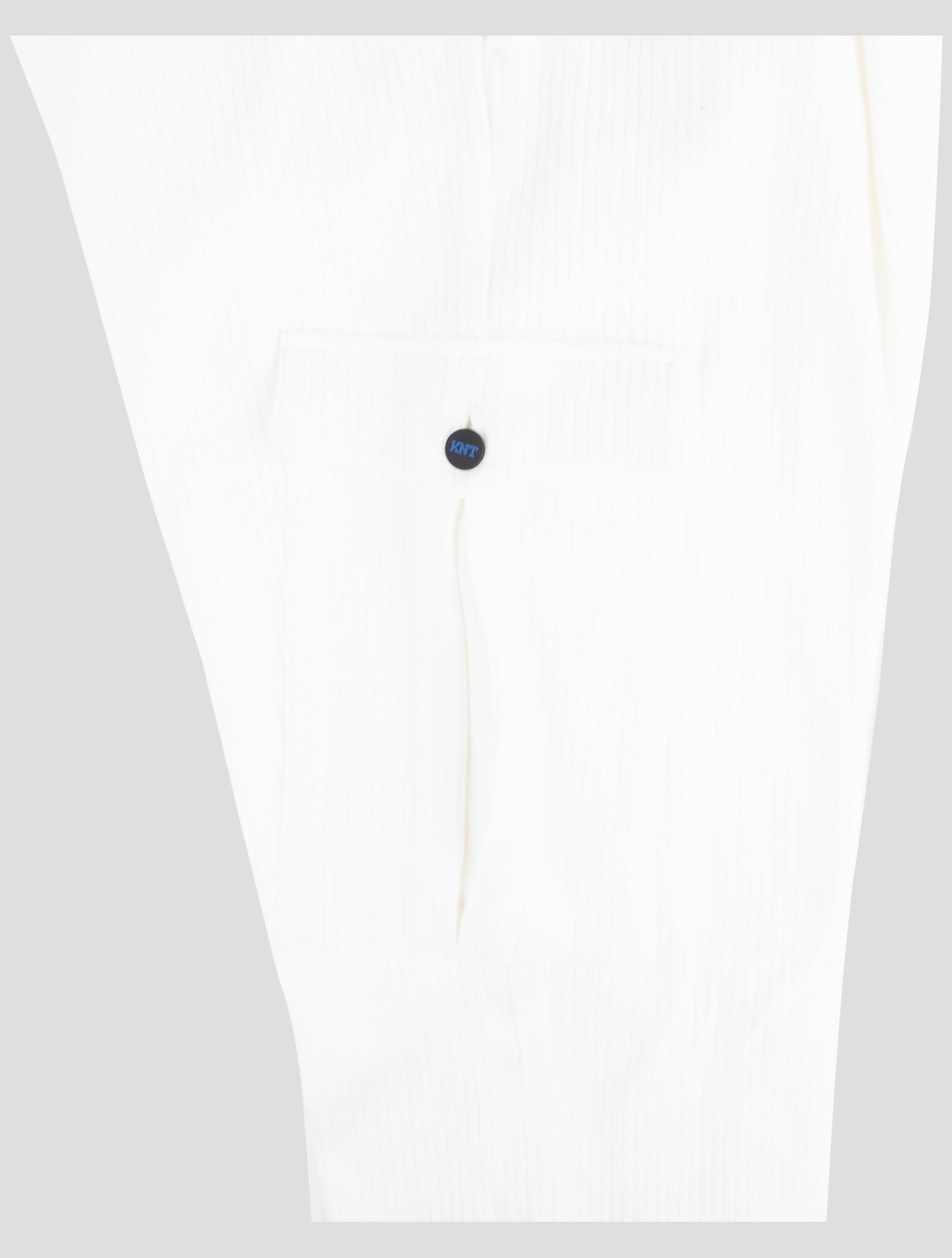 Kiton Knt White Cotton Cargo Pants