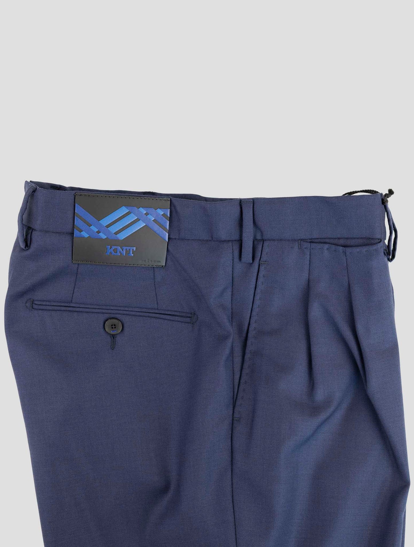 Kiton Knt Blue Virgin Wool Pants
