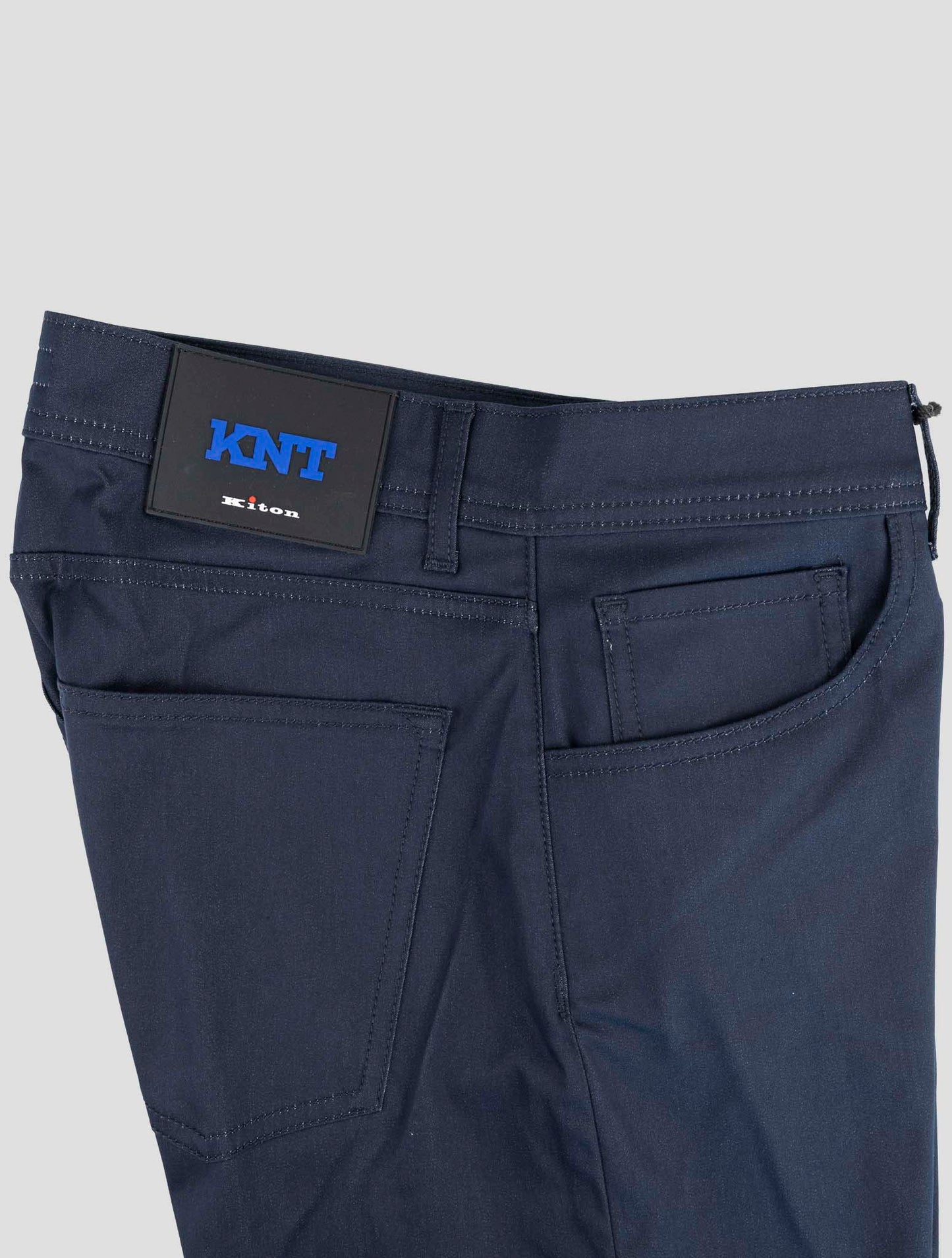 Kiton Knt Blue Cotton Pa Ea Pants