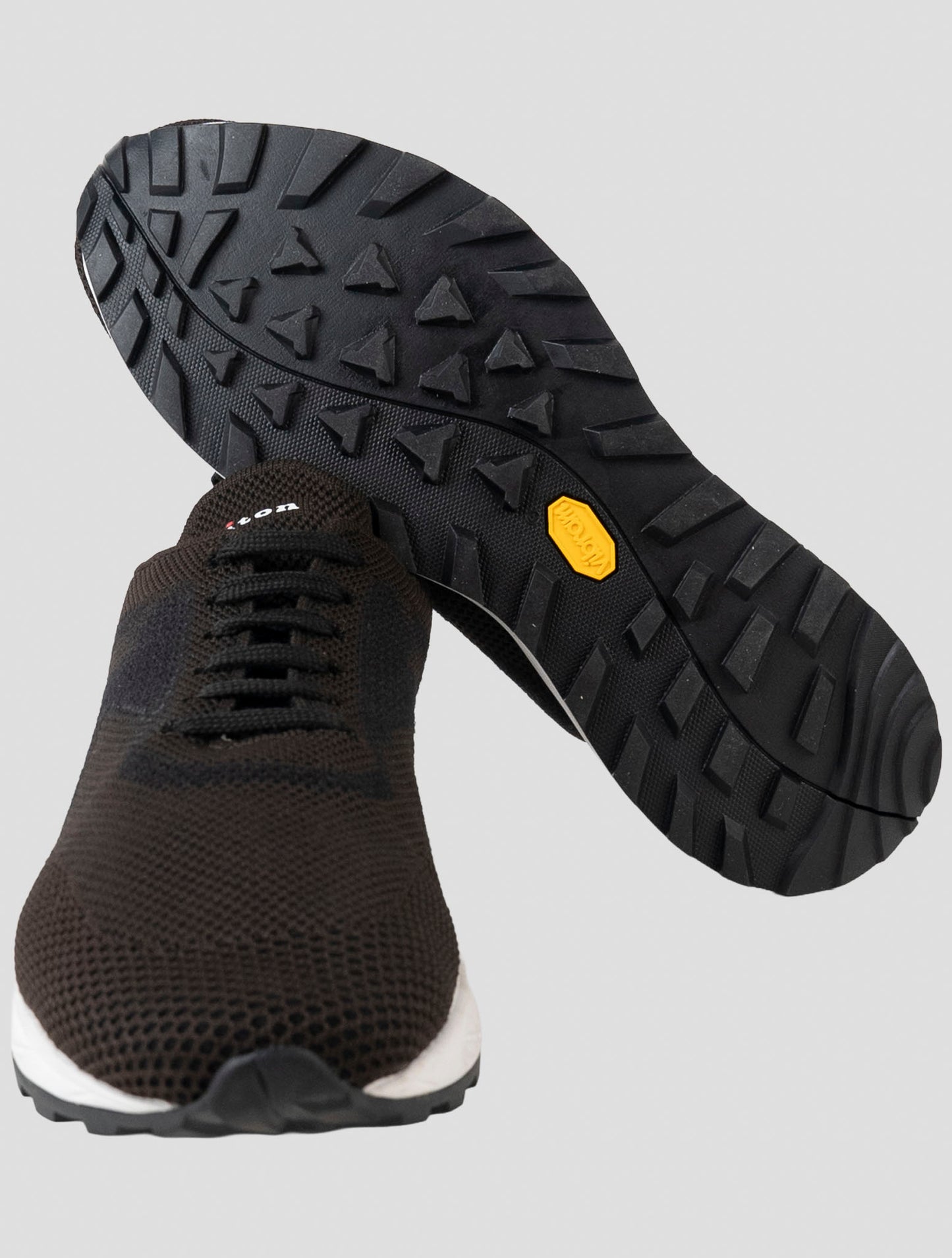 Kiton Brown Pl Tpu Wool Sneakers