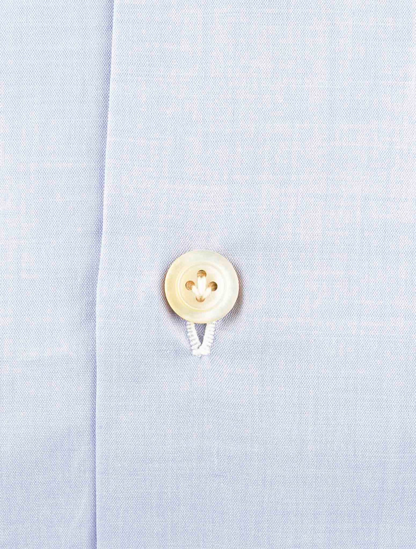 Kiton Blue Cotton Shirt