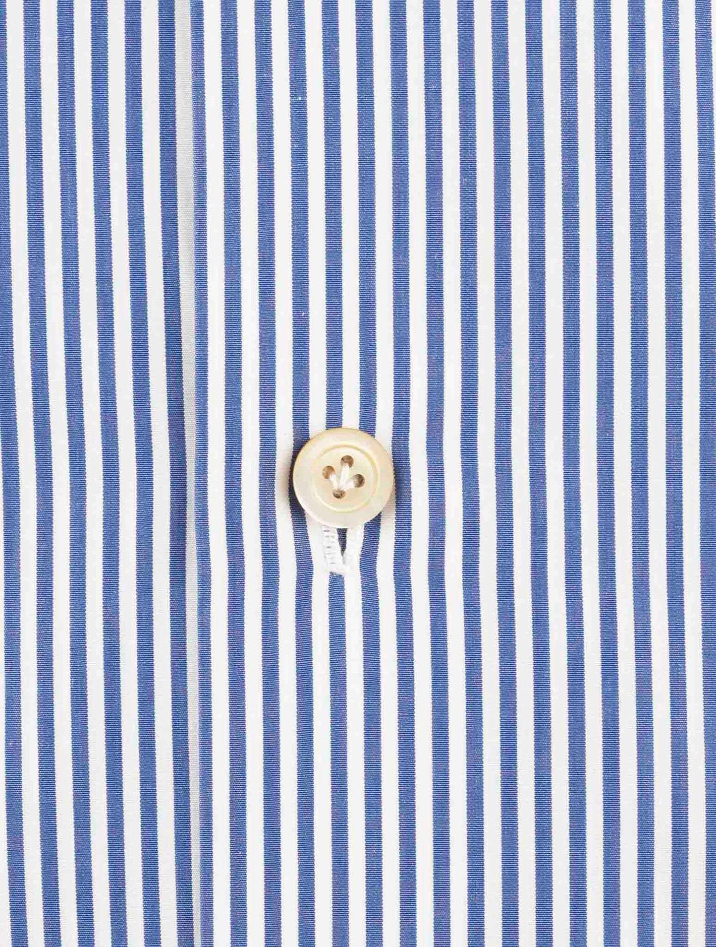 Kiton Blue White Cotton Shirt