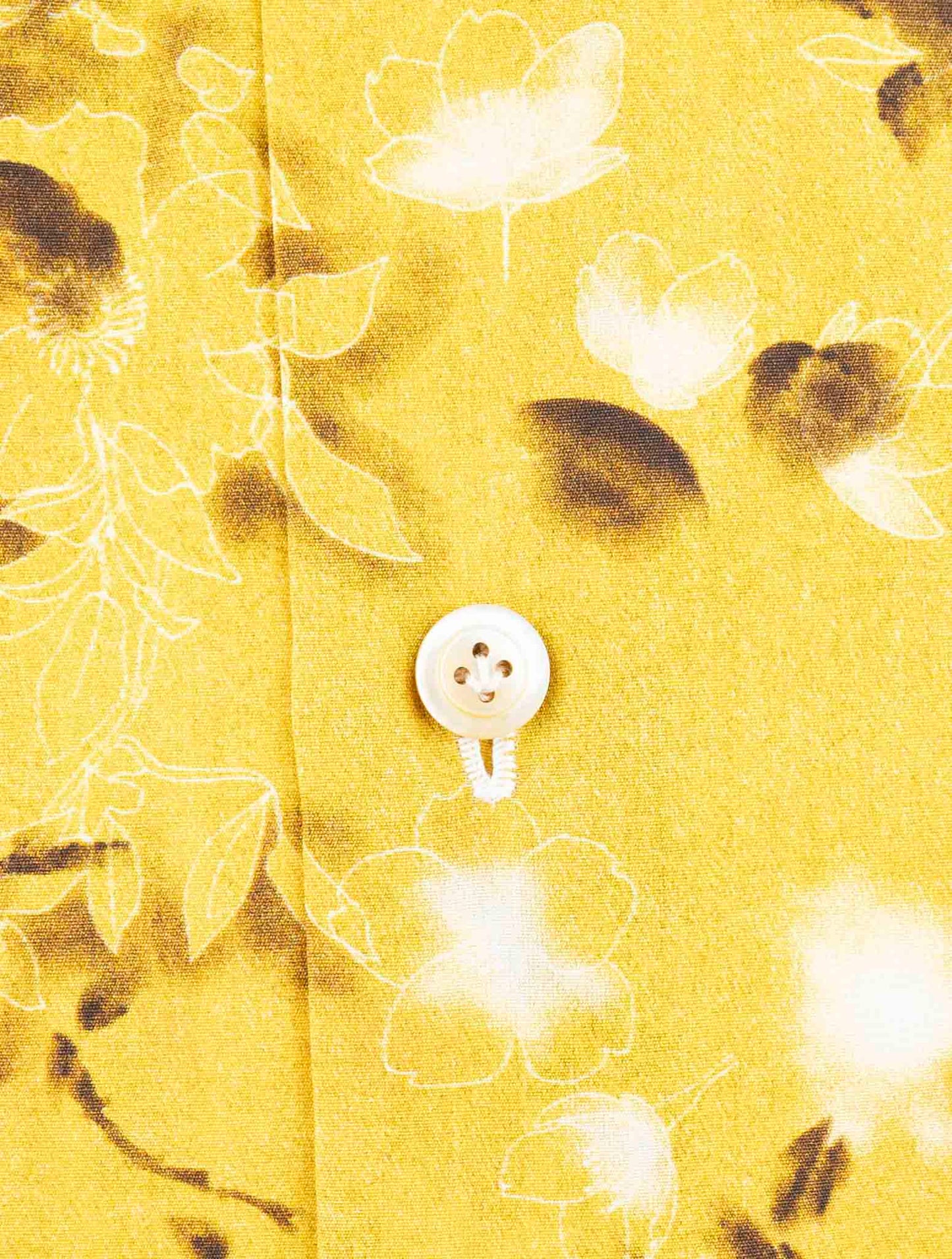 Kiton Yellow Cotton Shirt