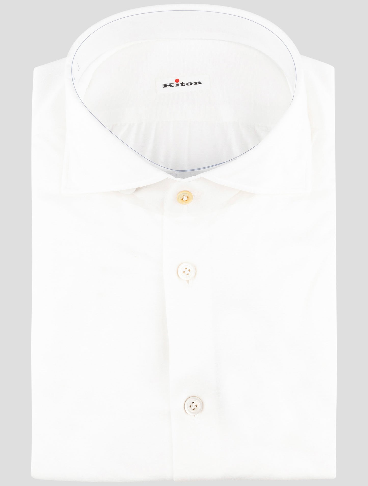 Kiton White Cotton Shirt