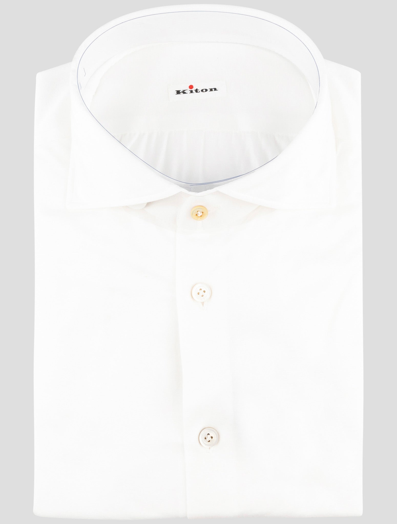 Kiton White Cotton Shirt