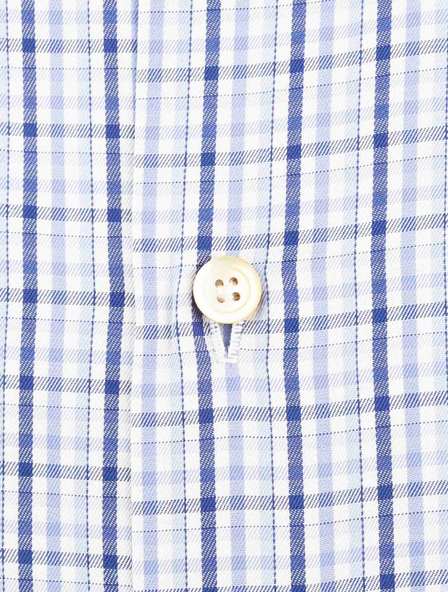 Kiton Blue Cotton Shirt