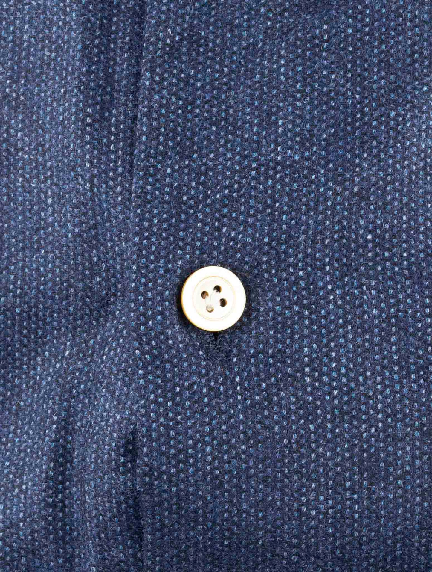 Kiton Blue Cashmere Silk Linen Shirt