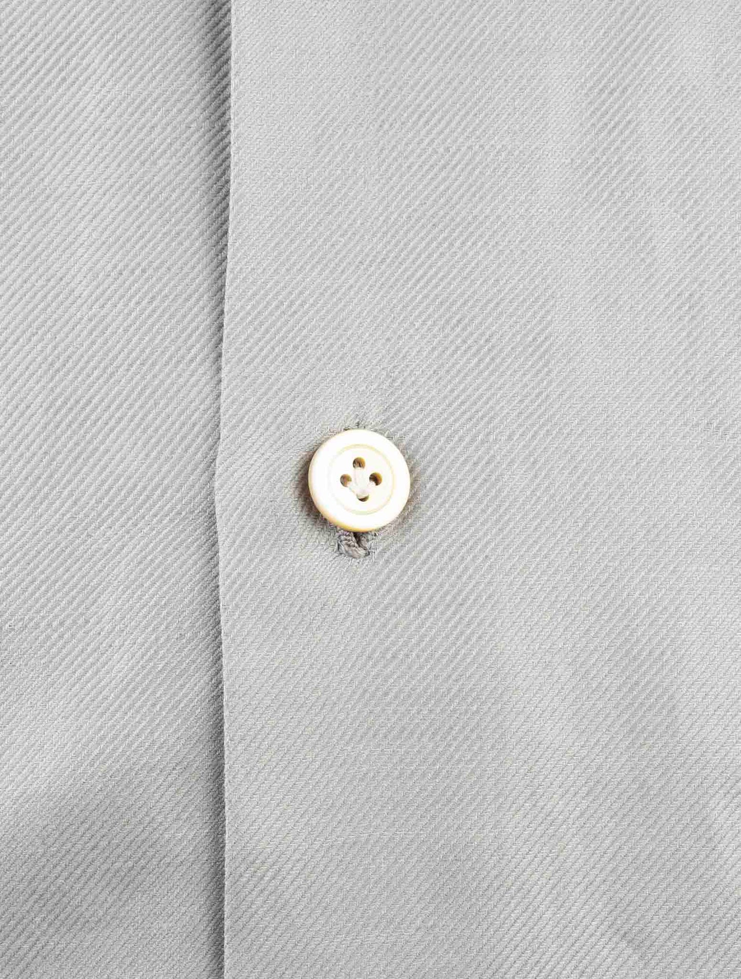 Kiton Gray Cotton Linen Shirt