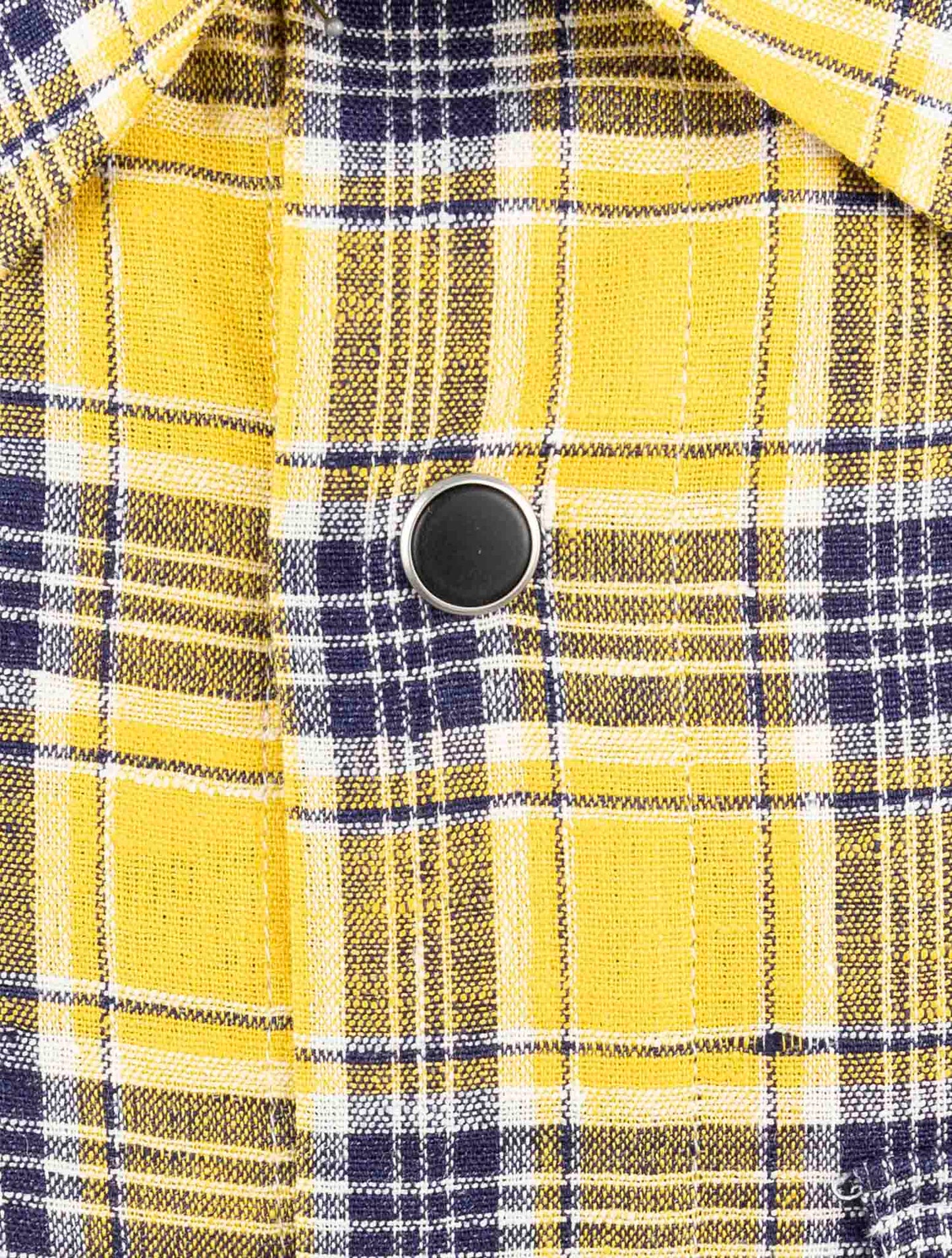 Kiton Yellow Linen Ea Pl Shirt