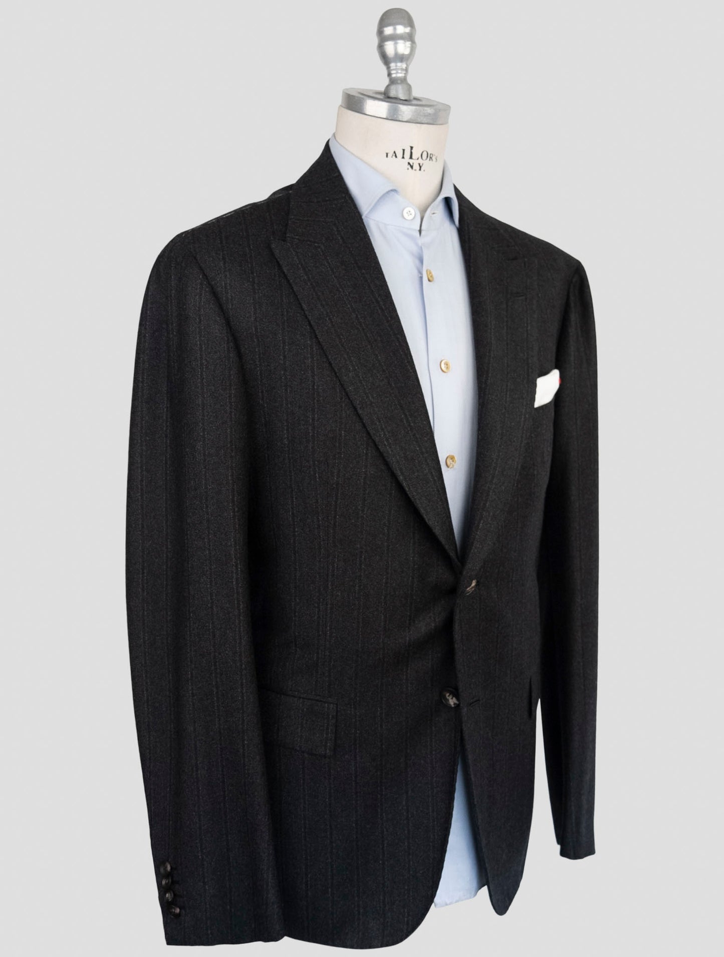 Kiton Dark Gray Cashmere Suit
