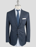 Kiton Blue Fleece Wool Suit